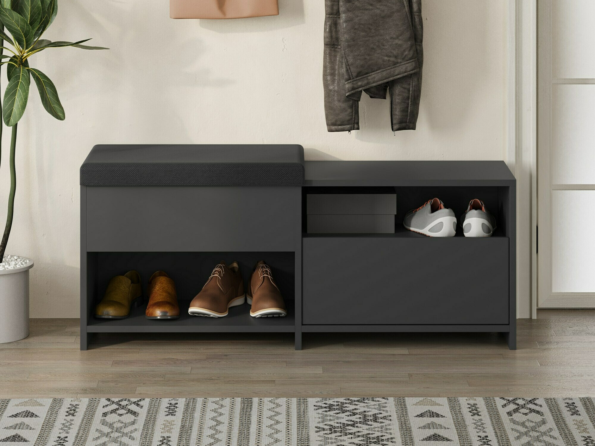 Kurpju kaste Kailua 2146 (Antracīts)