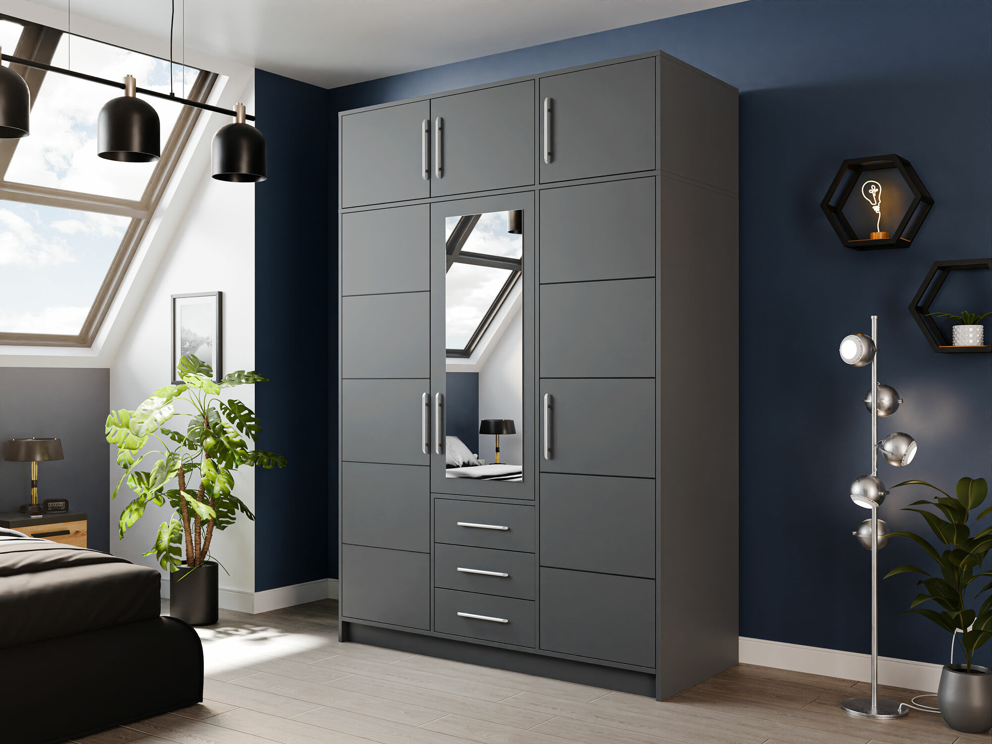 Skapis Dortivu 152 (Grafīts)