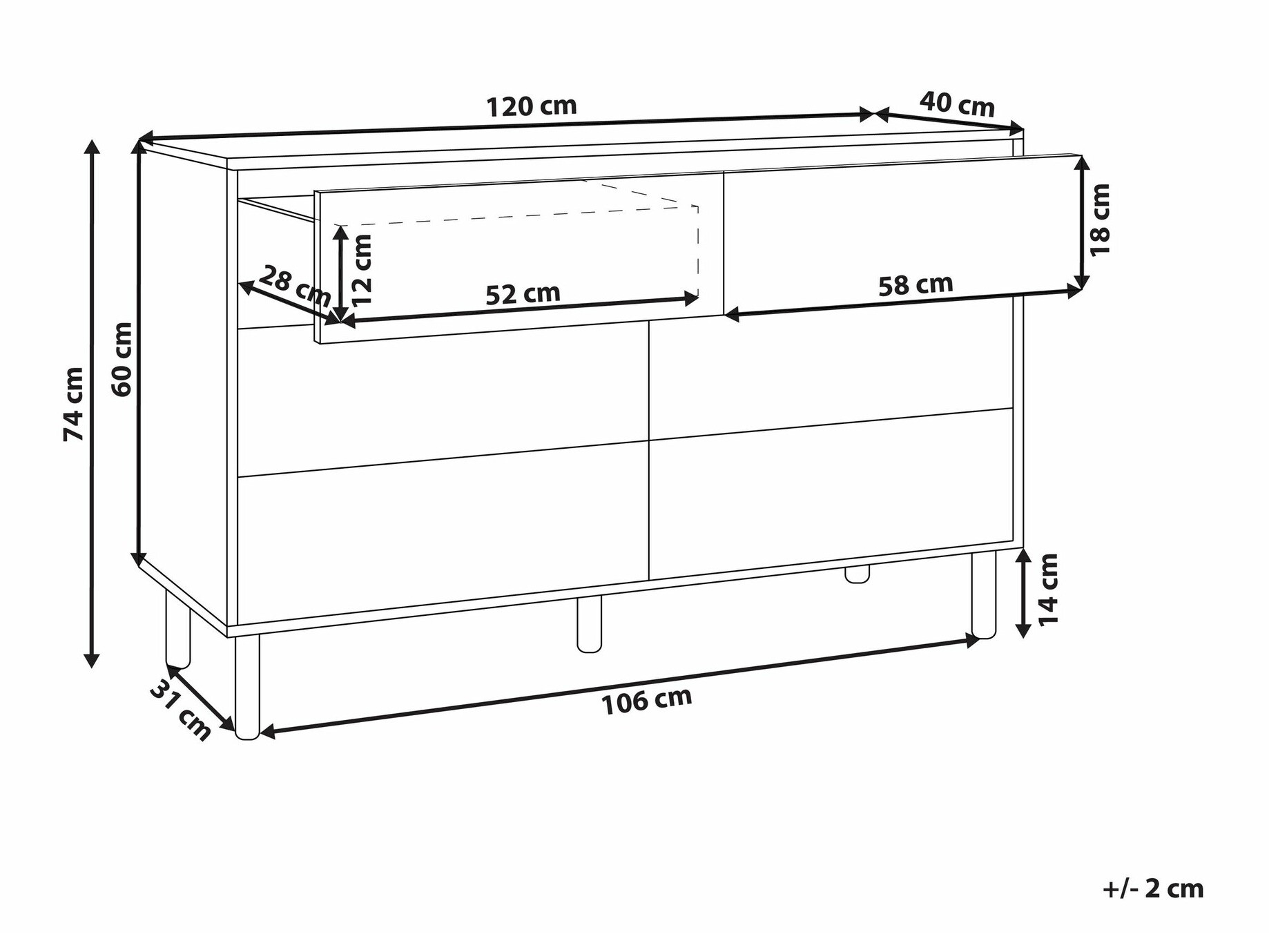 Kомод Berwyn 2068
