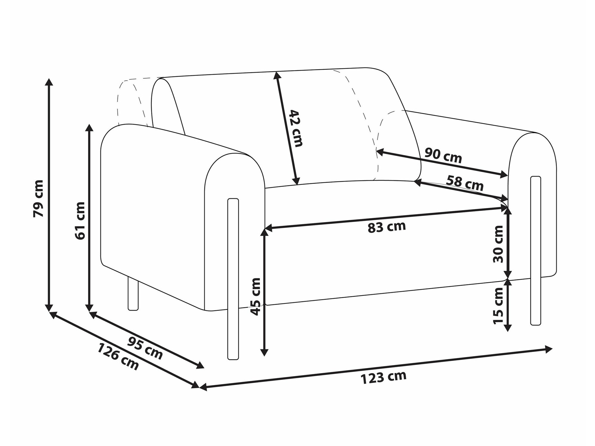 Кресло Berwyn 2067 (Крем)