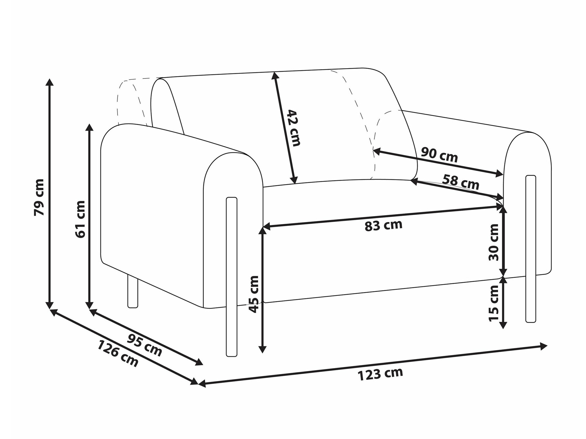 Кресло Berwyn 2067 (Серый)