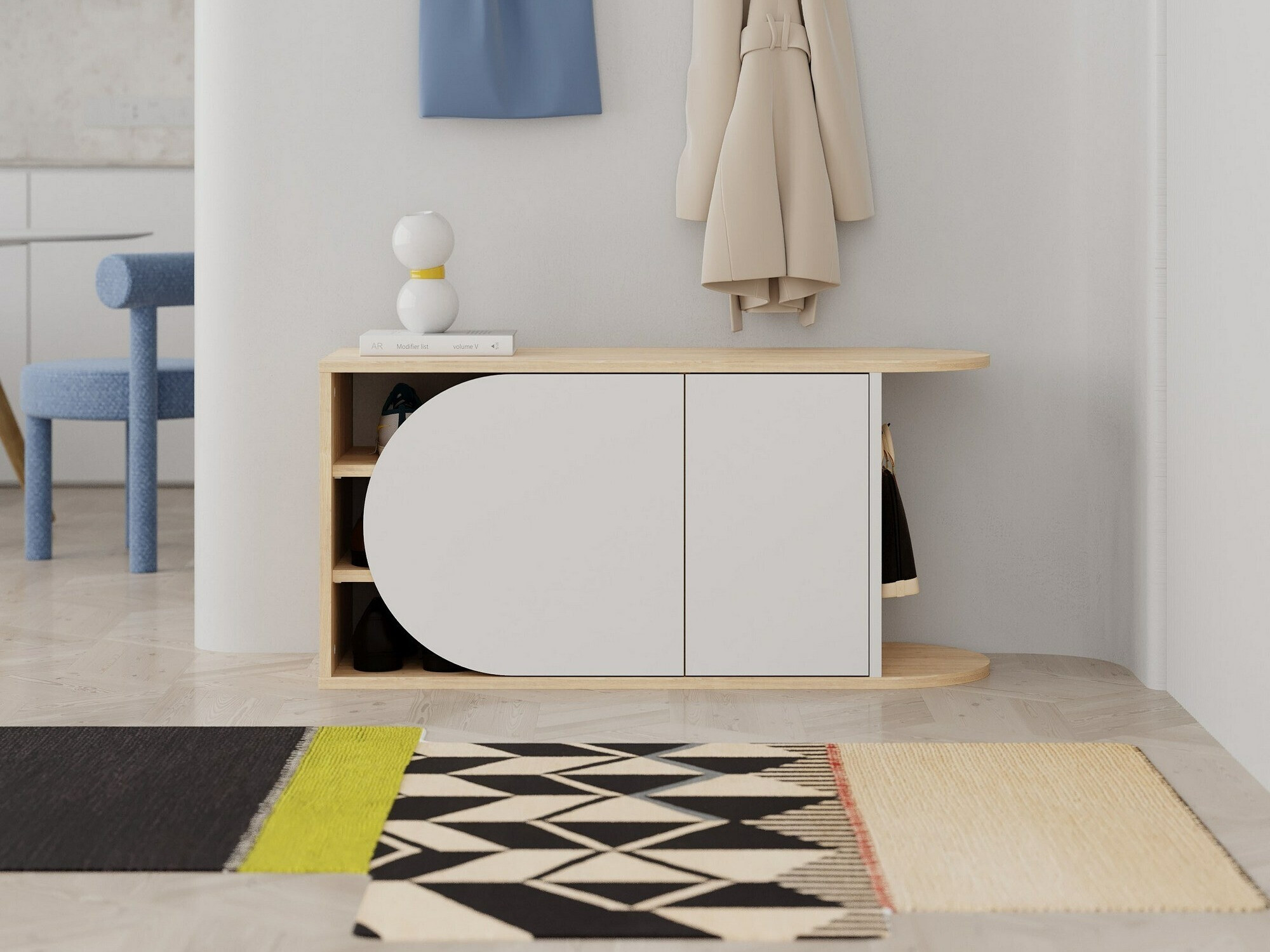 Kurpju kaste Kailua 2151 (Balts + Ozols)