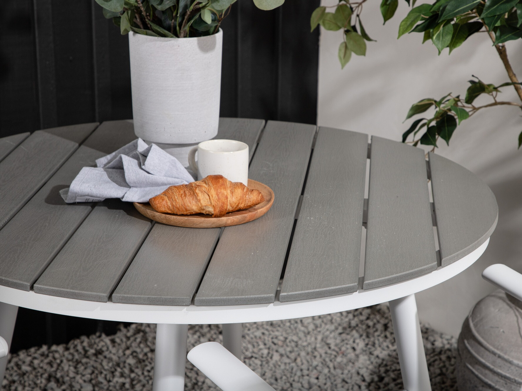 Садовый стол Dallas 2463 (Белый + Серый)