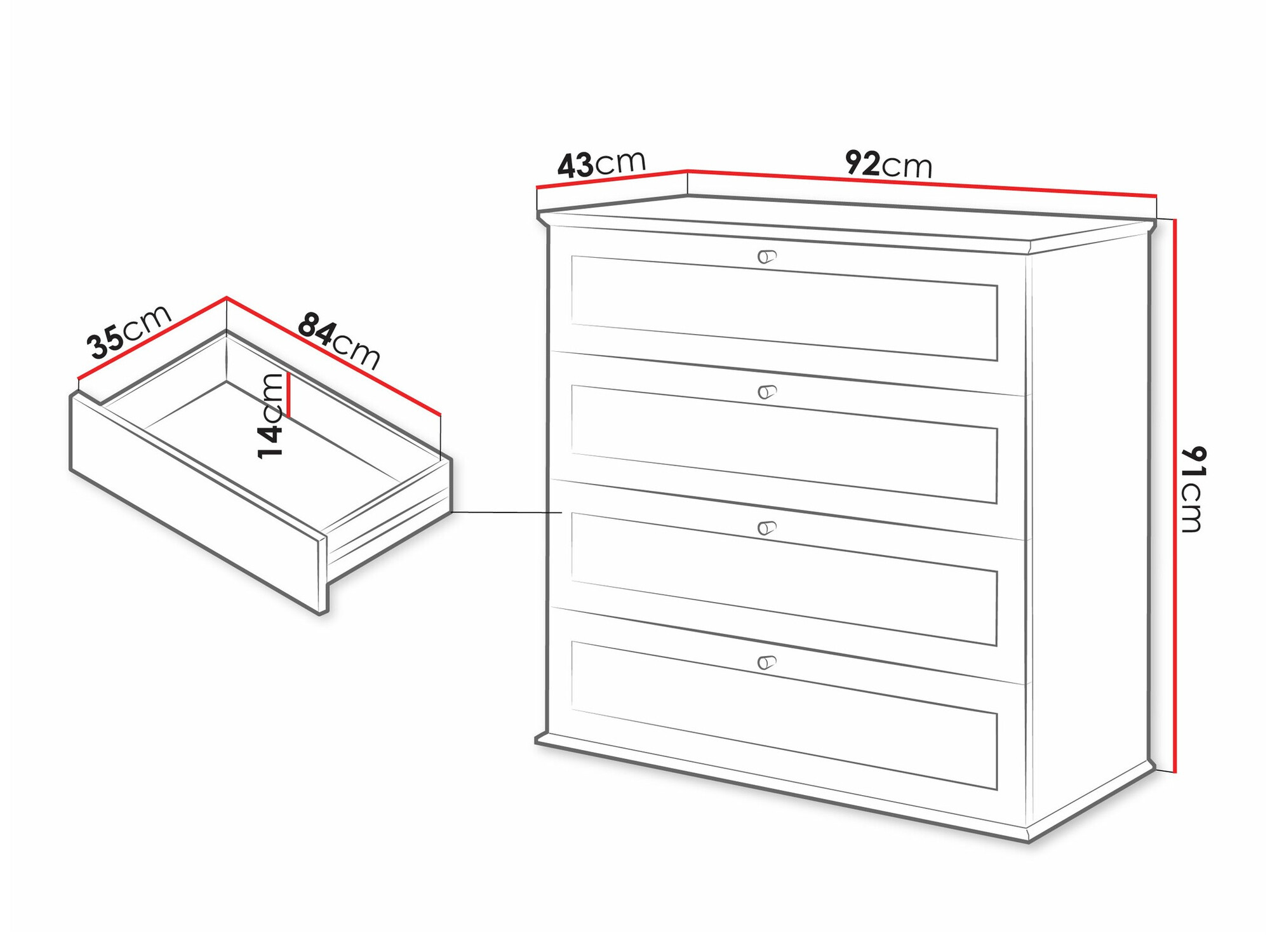 Kомод Comfivo Ruvlare 101
