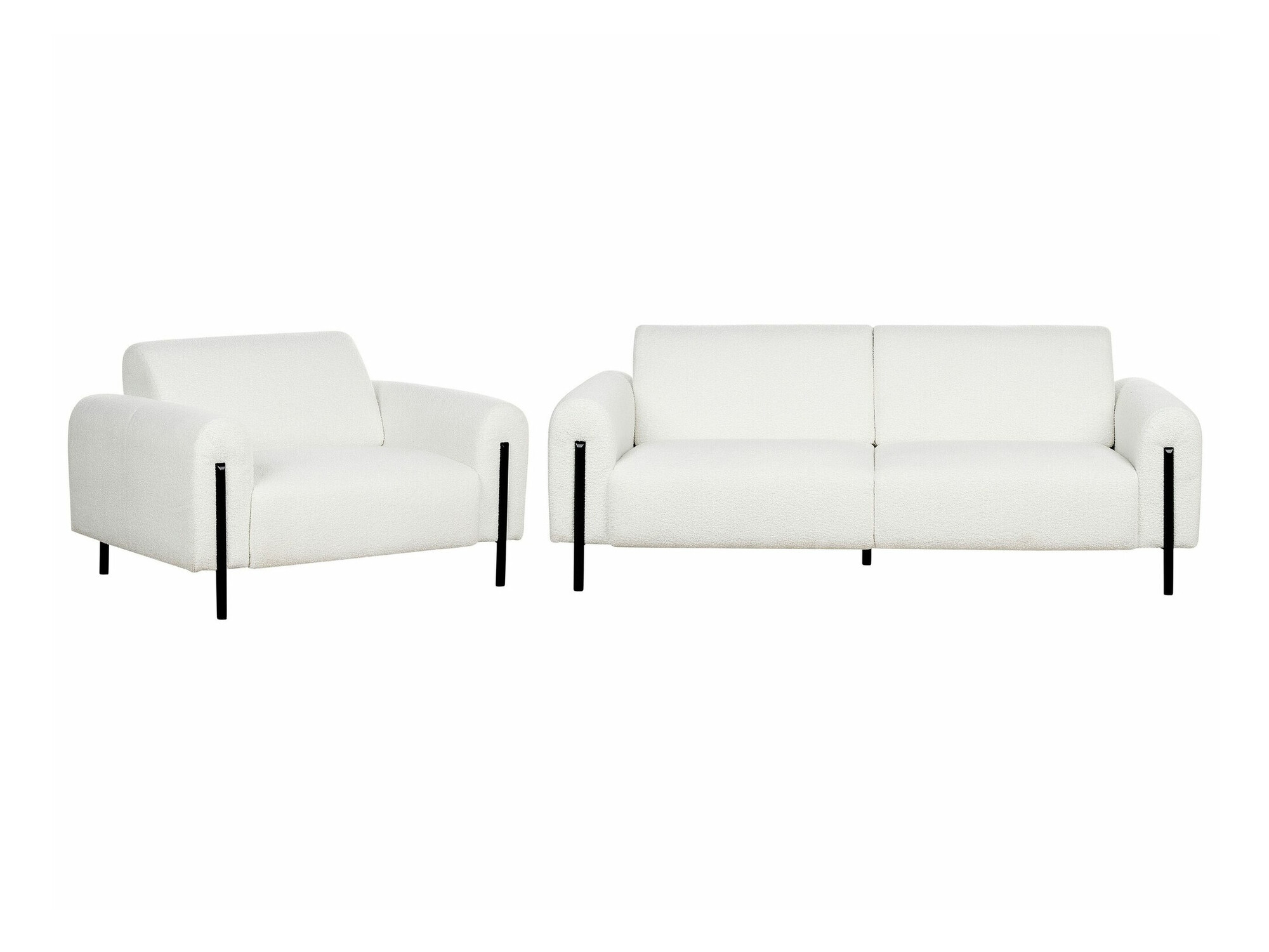 Mīksto mēbeļu komplekts Berwyn 2073 (Balts)