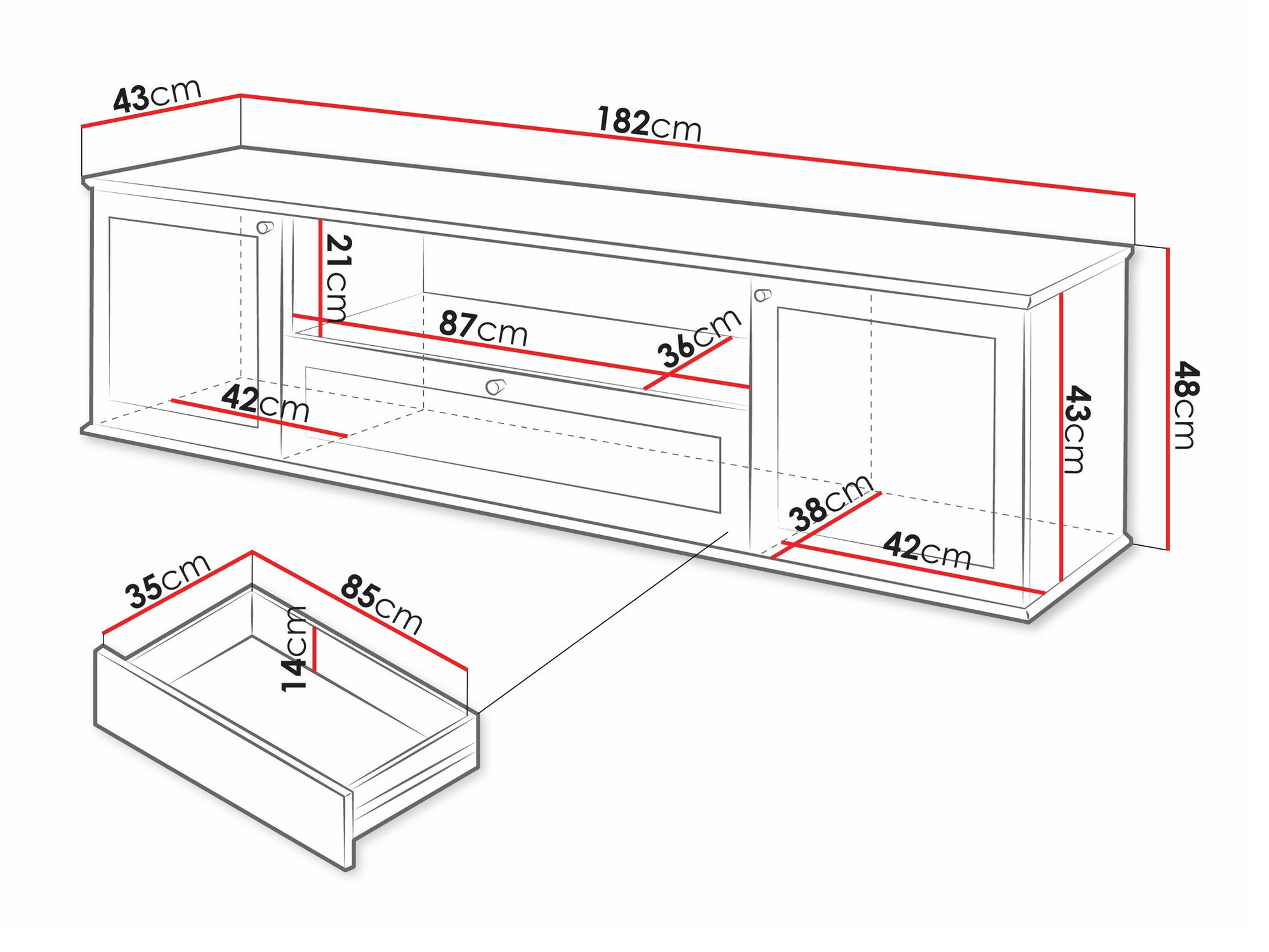 TV galds Comfivo Ruvlare 103