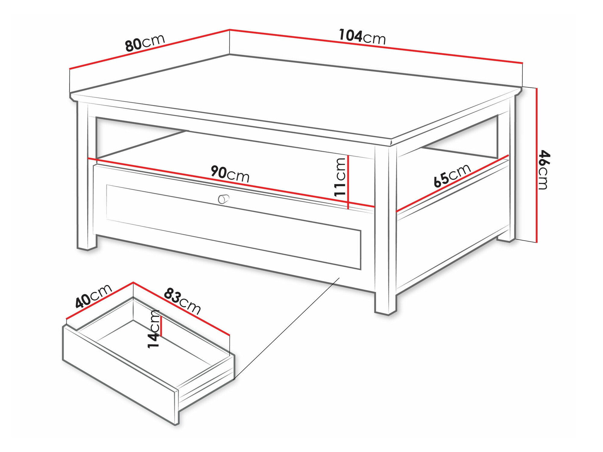 Журнальный столик Comfivo Ruvlare 104