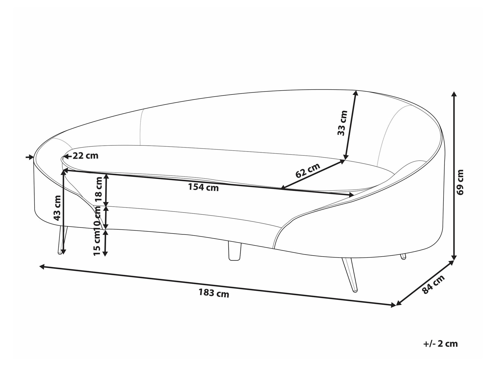 Диван Berwyn 2074 (Белый)