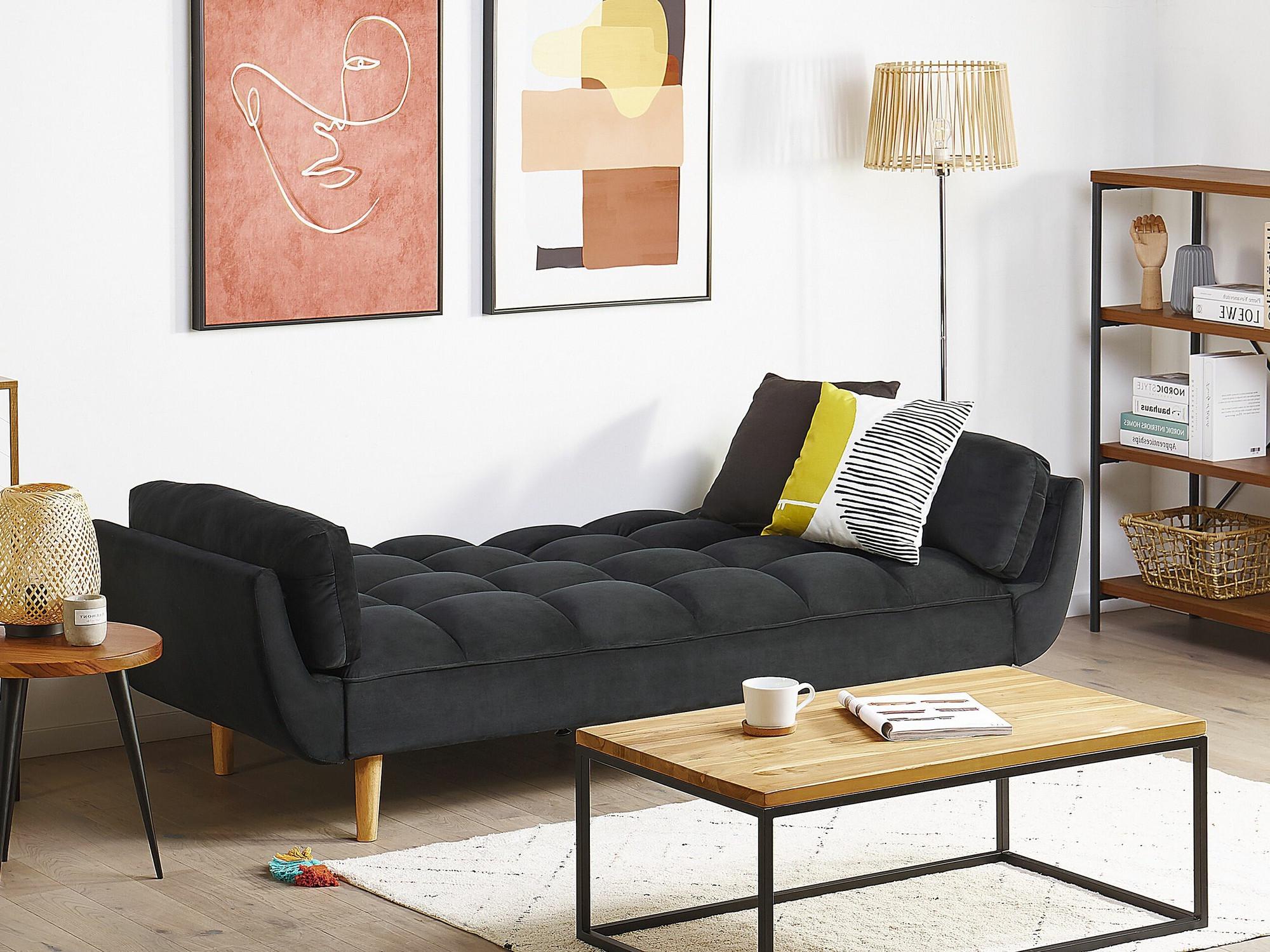 Диван-кровать Berwyn 2077 (Чёрный)