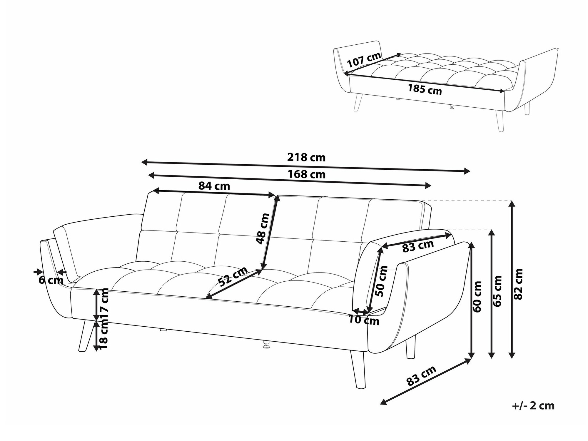 Dīvāns gulta Berwyn 2077 (Zaļš)