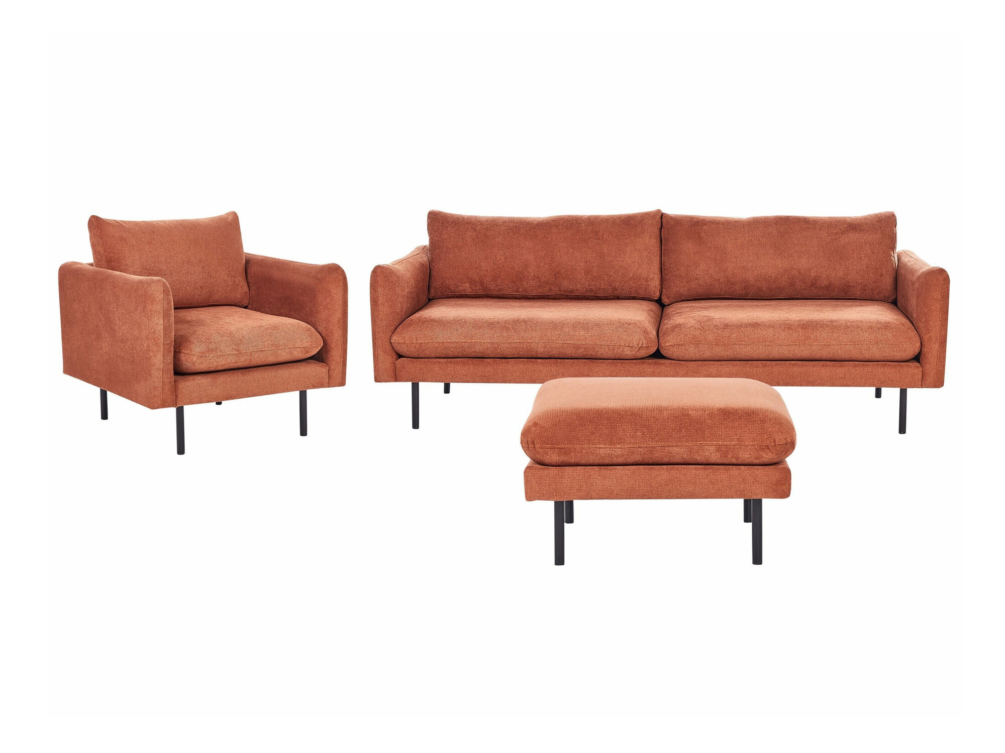 Mīksto mēbeļu komplekts Berwyn 1828 (Brūns)