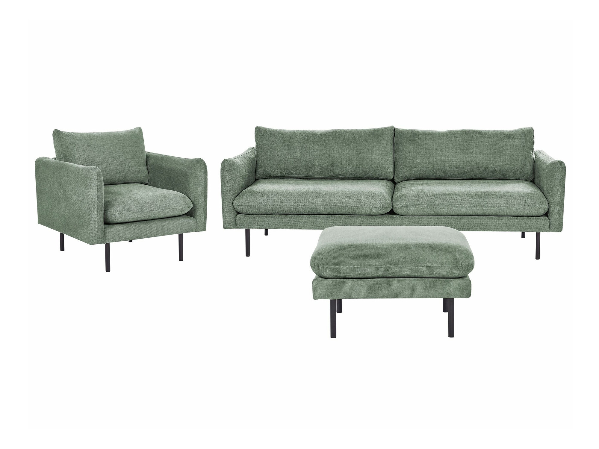 Mīksto mēbeļu komplekts Berwyn 1828 (Zaļš)