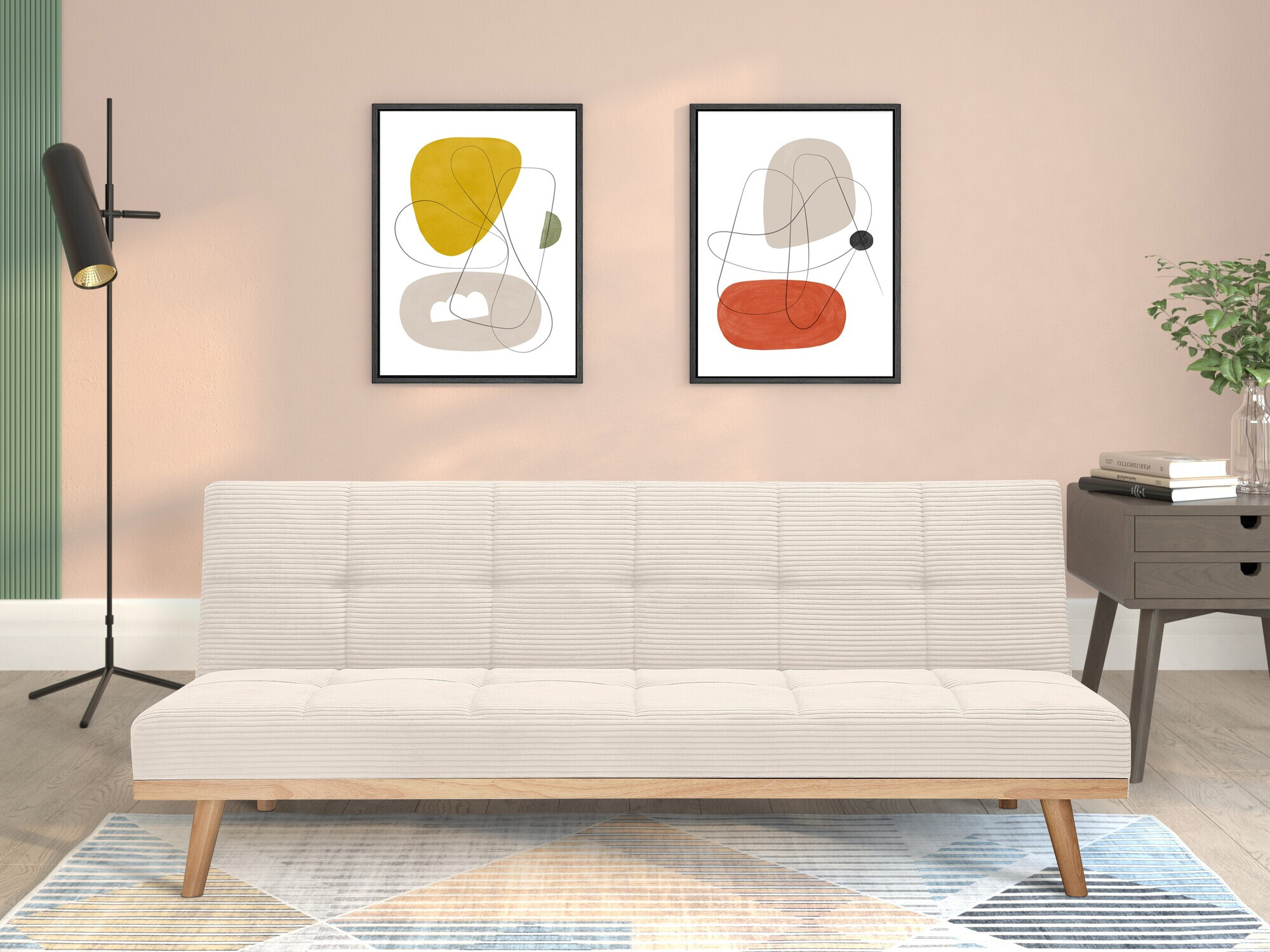 Диван-кровать Tulsa 640 (Крем)