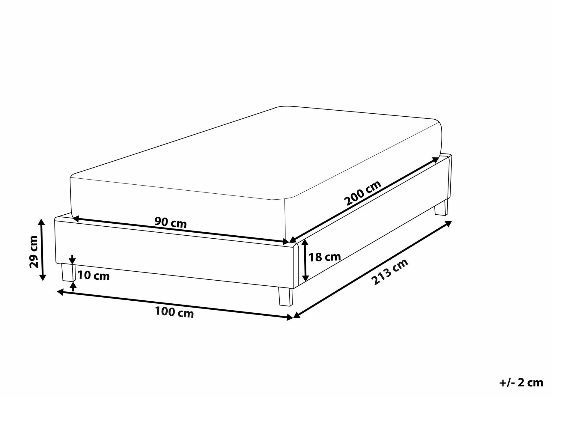 Кровать Berwyn 932 (Светло-серый)