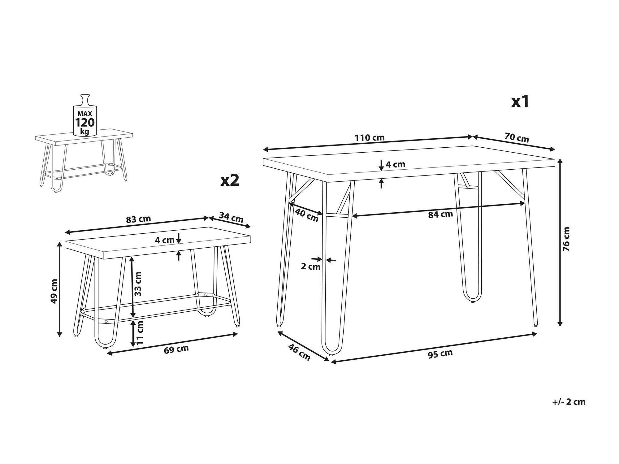 Обеденный гарнитур Berwyn 2086
