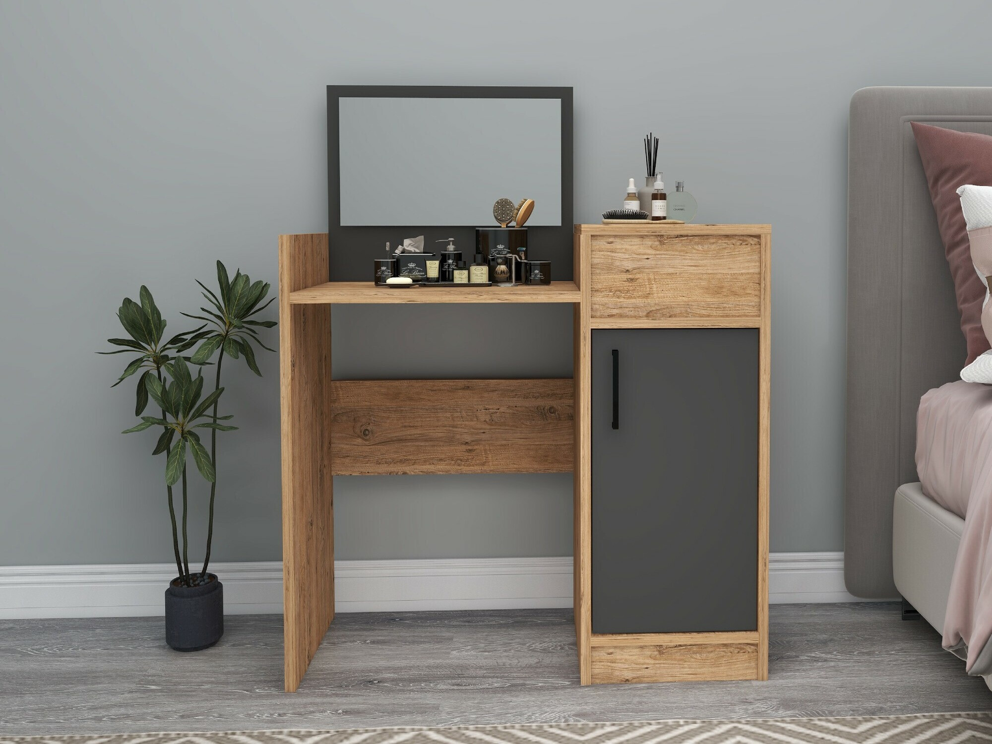 Grima galds Kailua 2161 (Antracīts + Priede)