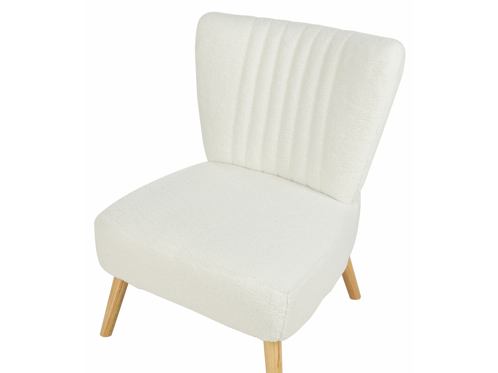 Кресло Berwyn 1131 (Белый + Светлое дерево)