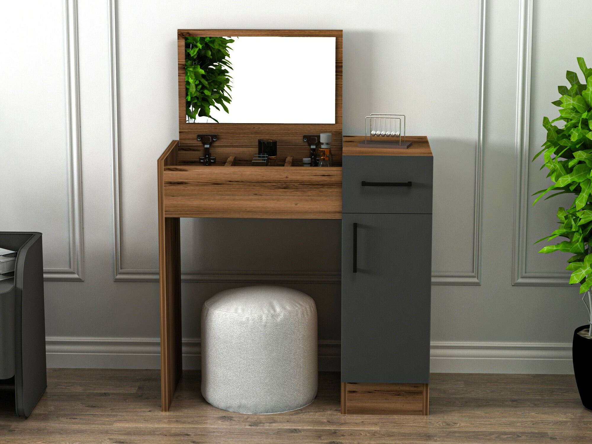 Grima galds Kailua 2162 (Antracīts + Riekstkoks)