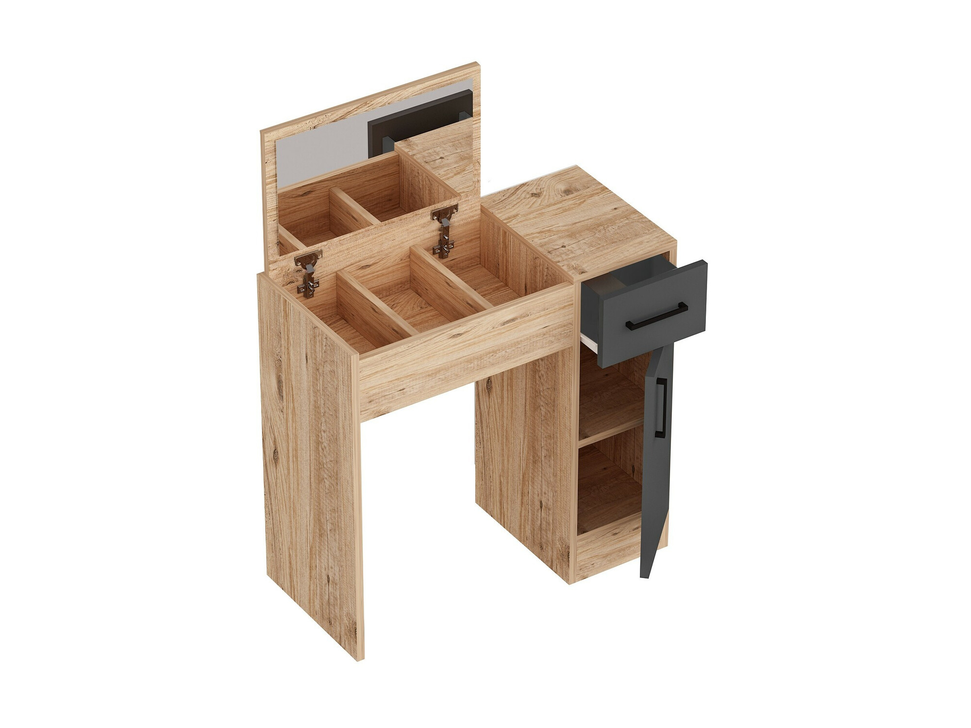 Макияжный столик Kailua 2162 (Антрацит + Сосна)