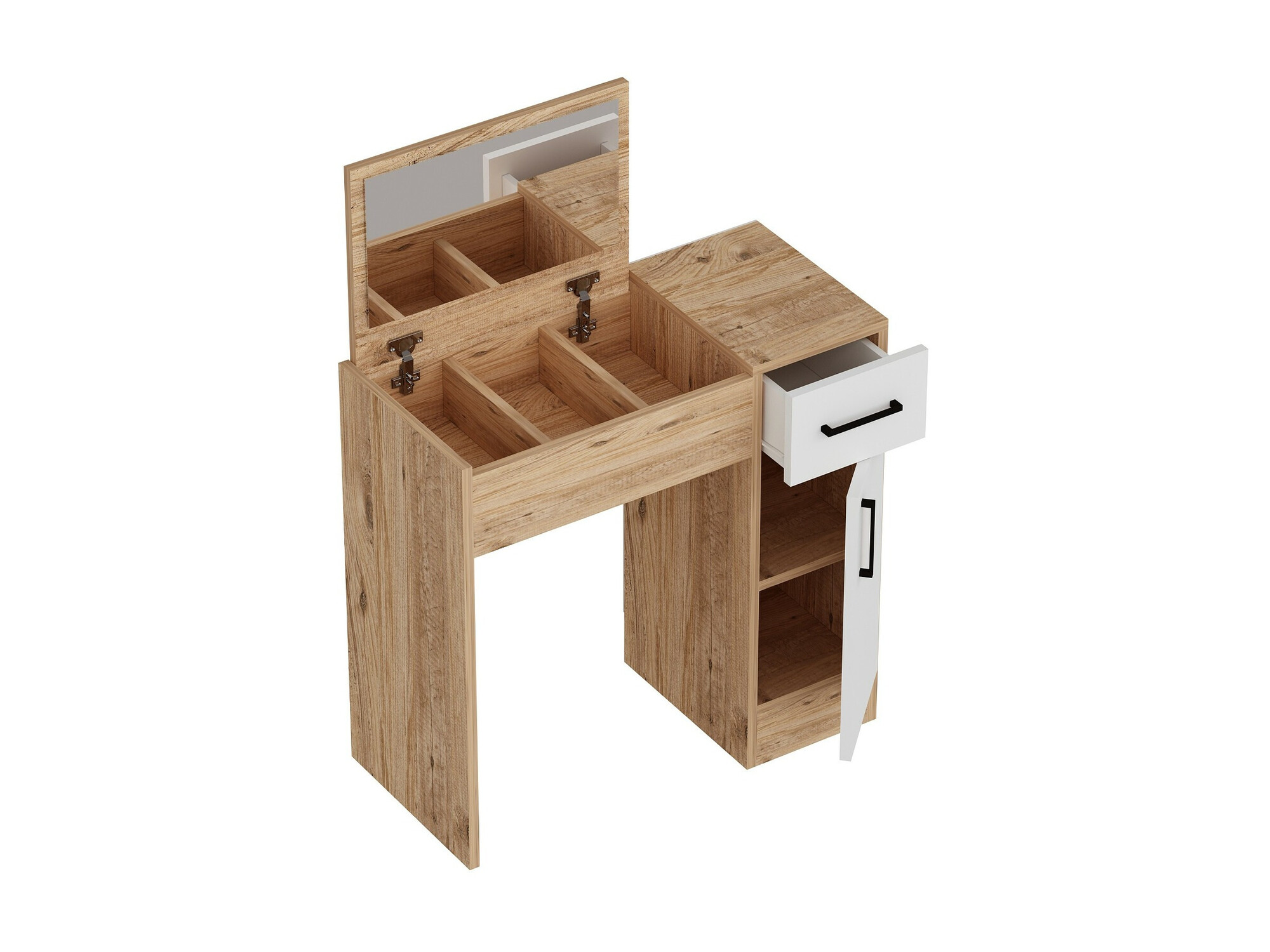 Макияжный столик Kailua 2162 (Белый + Сосна)