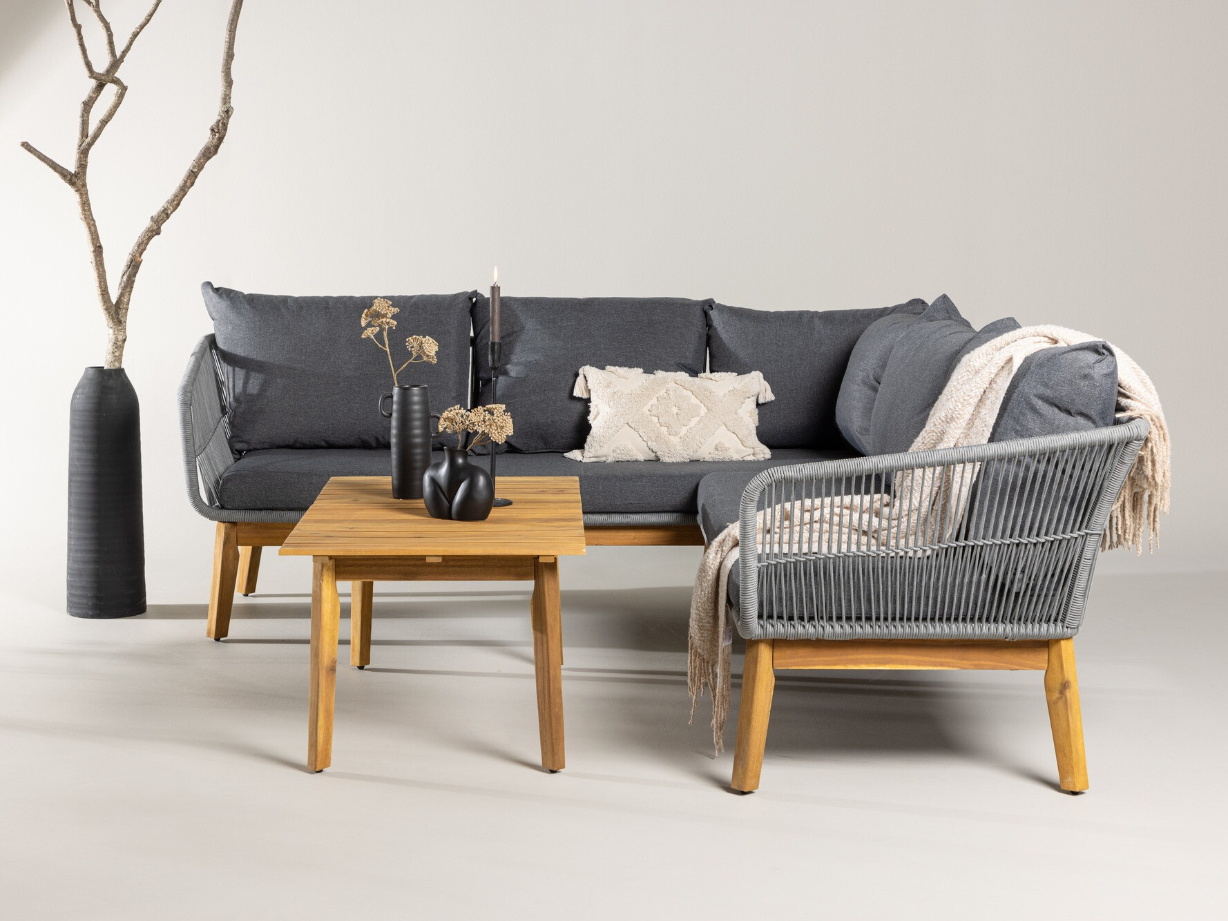 Садовый комплект Dallas 1085 (Акация + Серый)