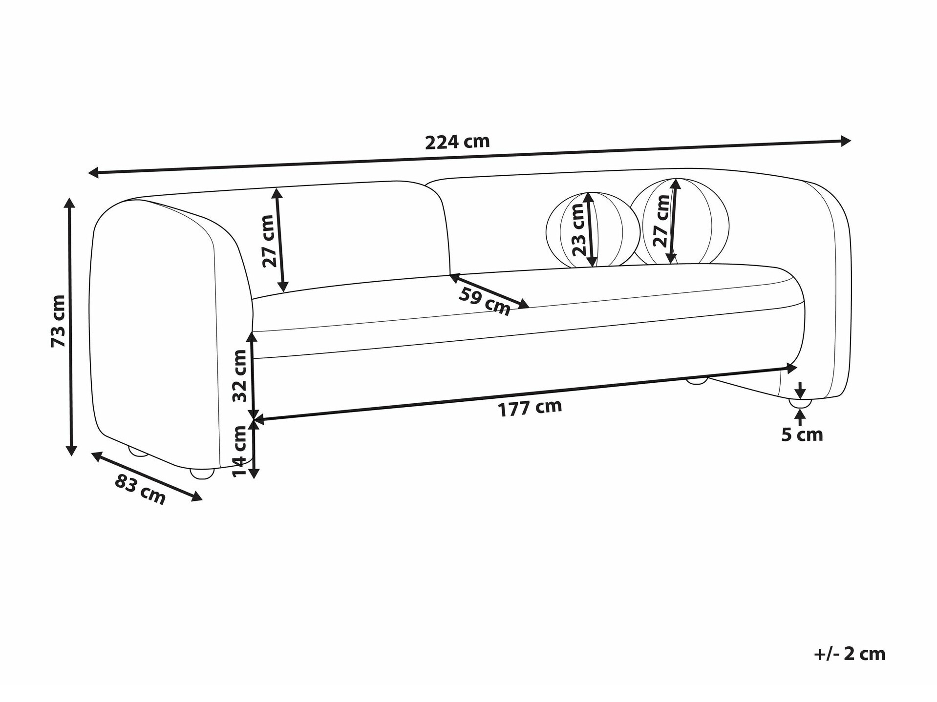 Диван Veselme 103 (Белый)