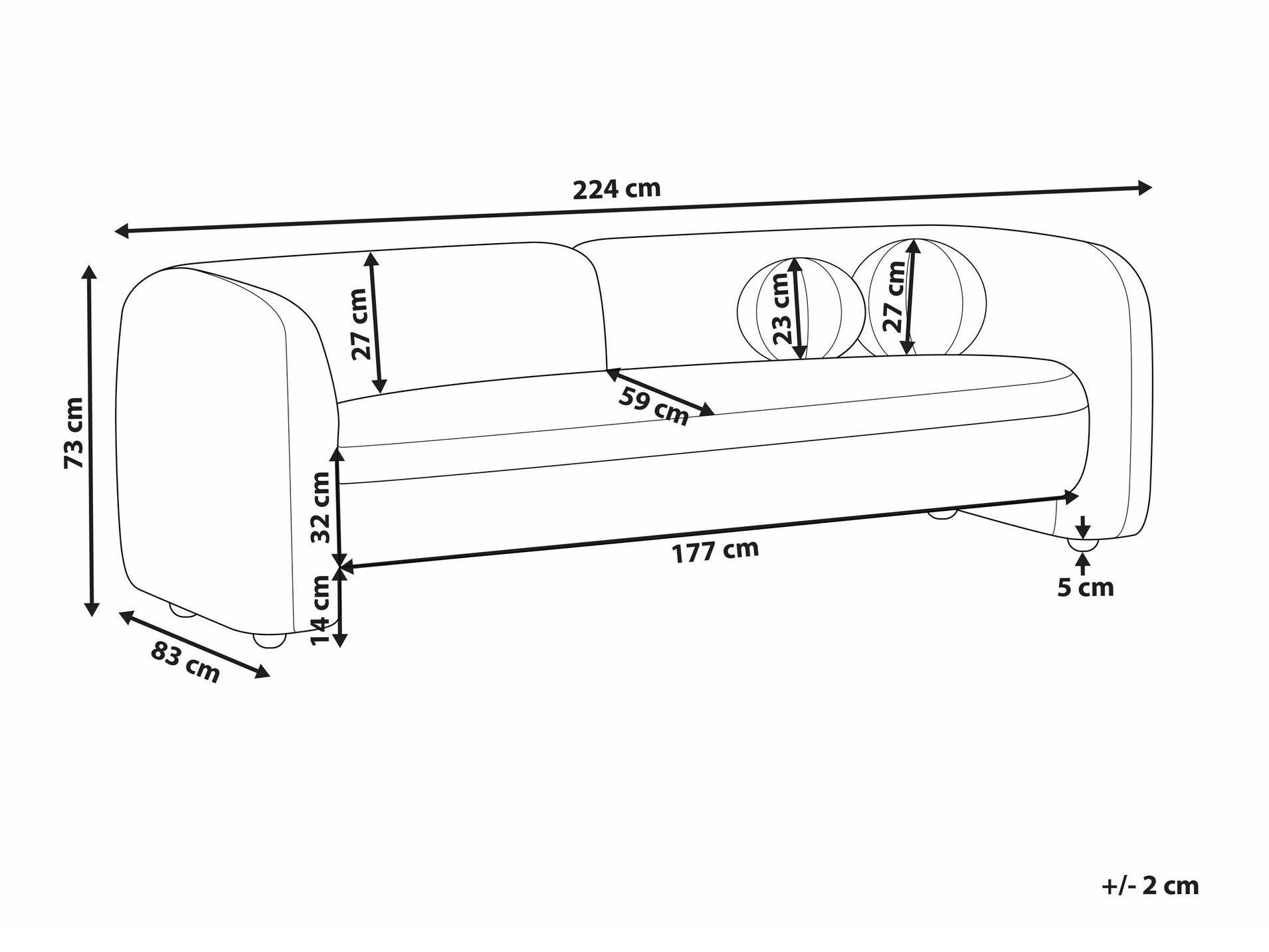 Dīvāns Veselme 102 (Bēšs)