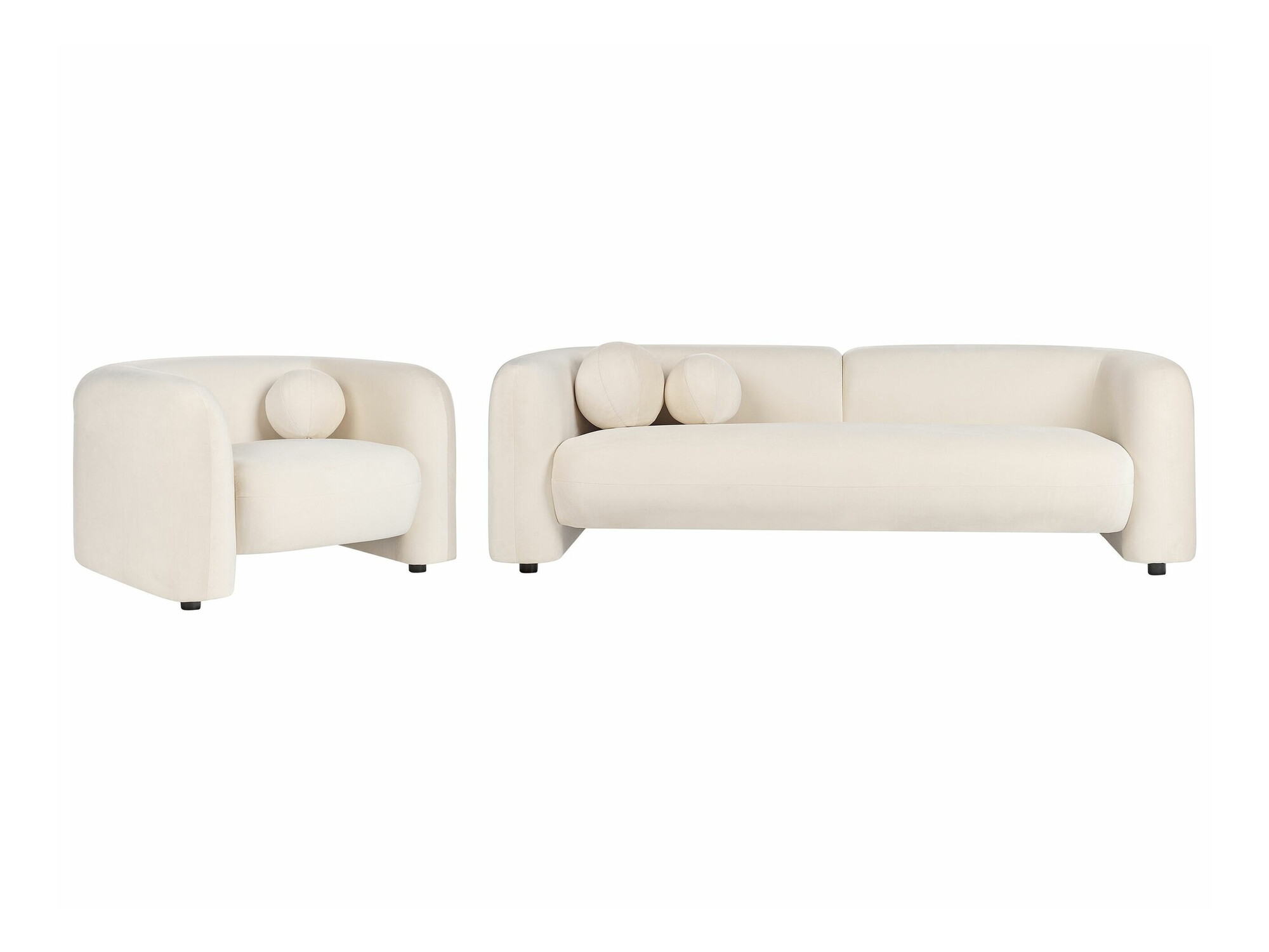 Mīksto mēbeļu komplekts Veselme 104 (Balts)