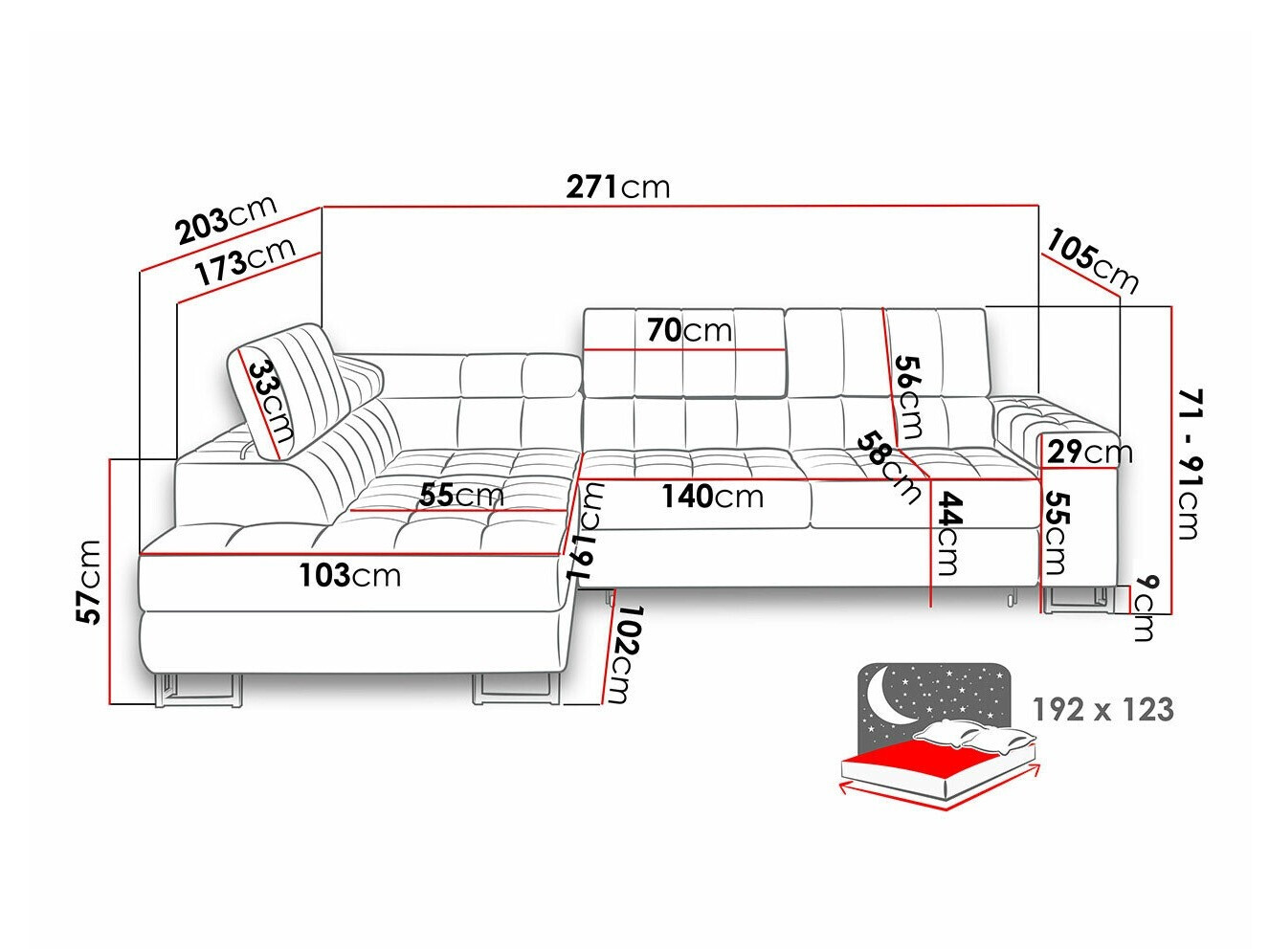Угловой диван Comfivo 247 (Abriamo 03)