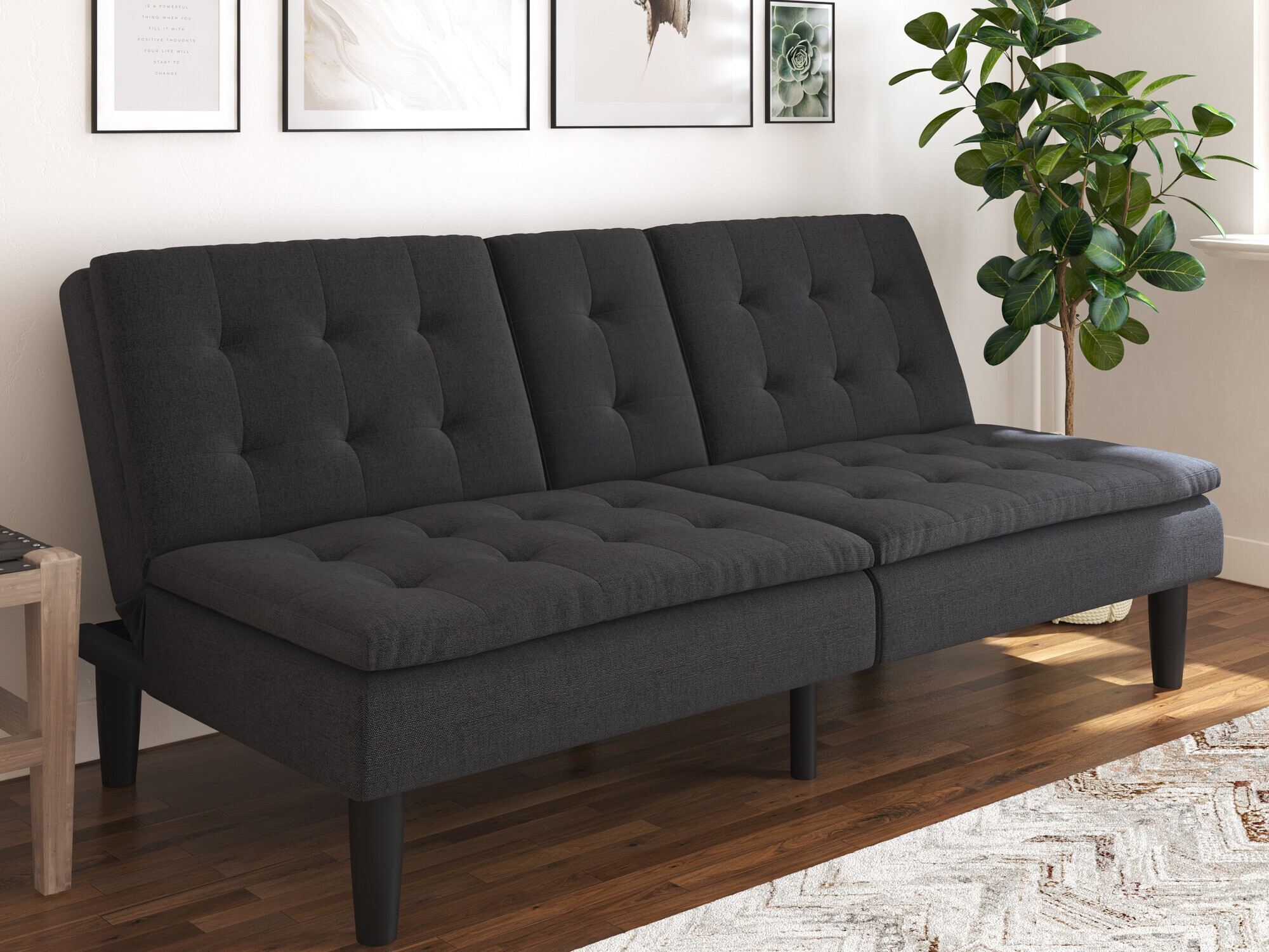 Dīvāns gulta Denton 1334 (Antracīts)