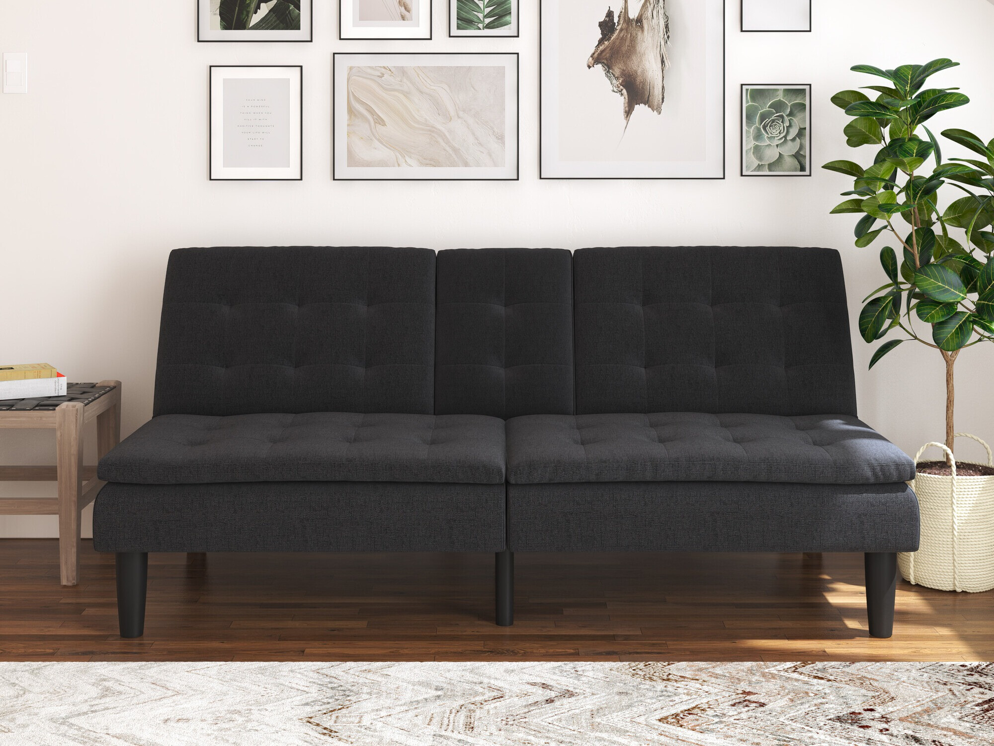 Dīvāns gulta Denton 1334 (Antracīts)