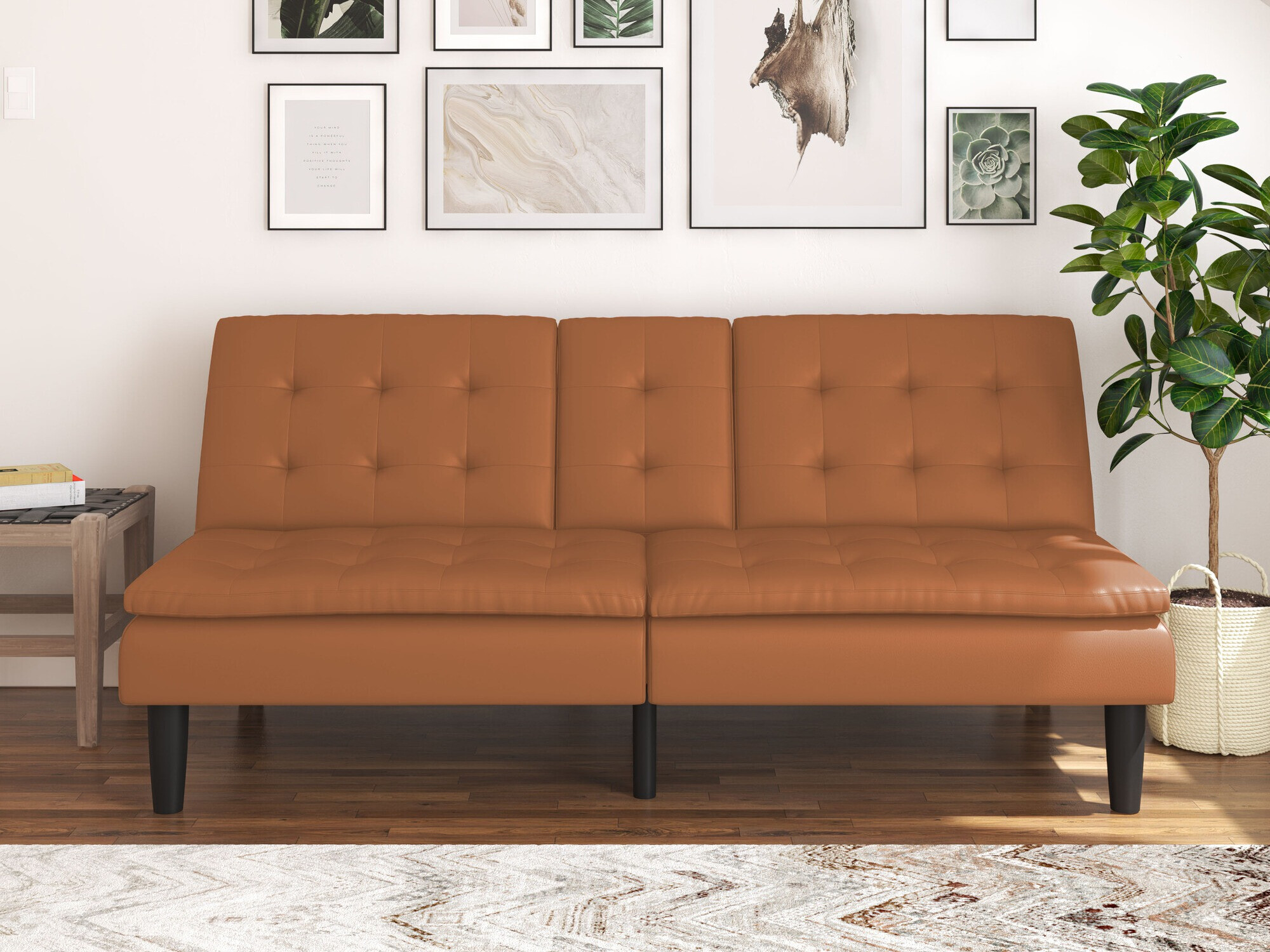 Dīvāns gulta Tulsa 642 (Brūns)