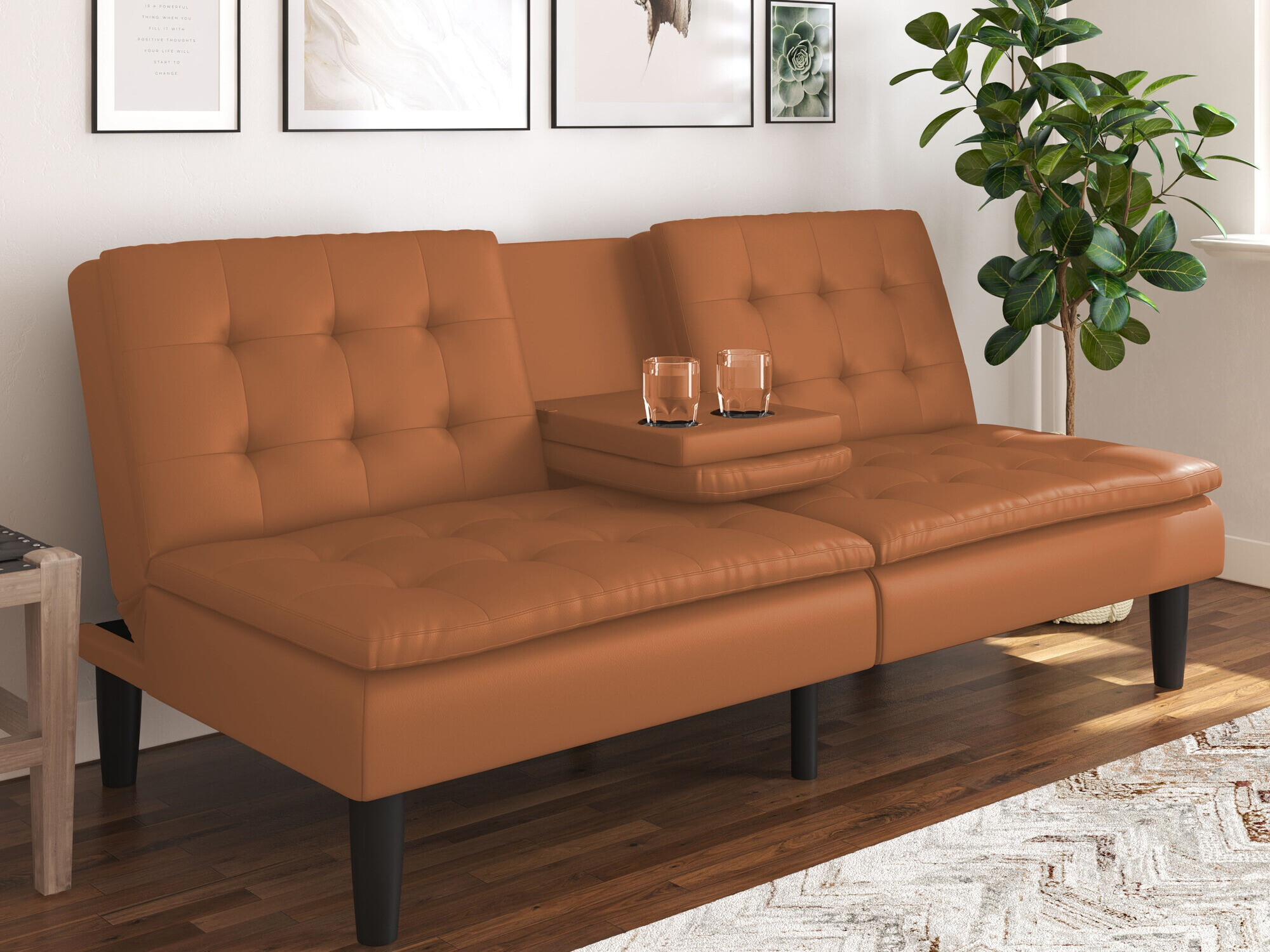 Dīvāns gulta Tulsa 642 (Brūns)