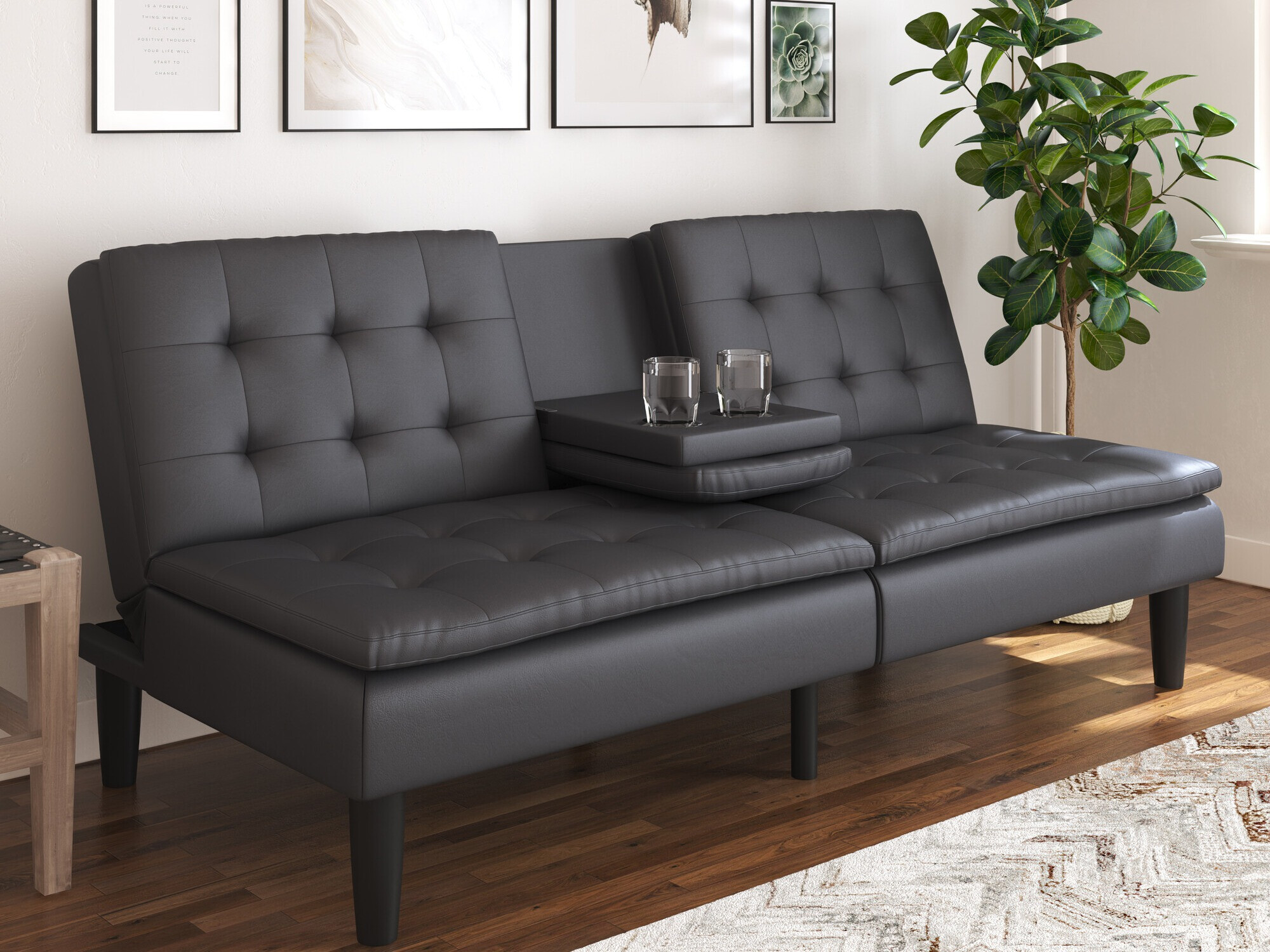 Dīvāns gulta Tulsa 642 (Pelēks)