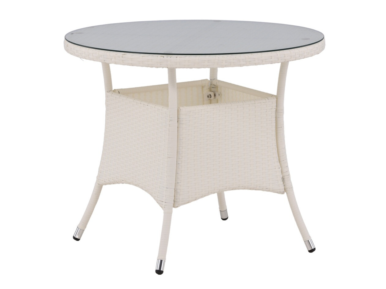 Dārza galds Dallas 666 (Balts)