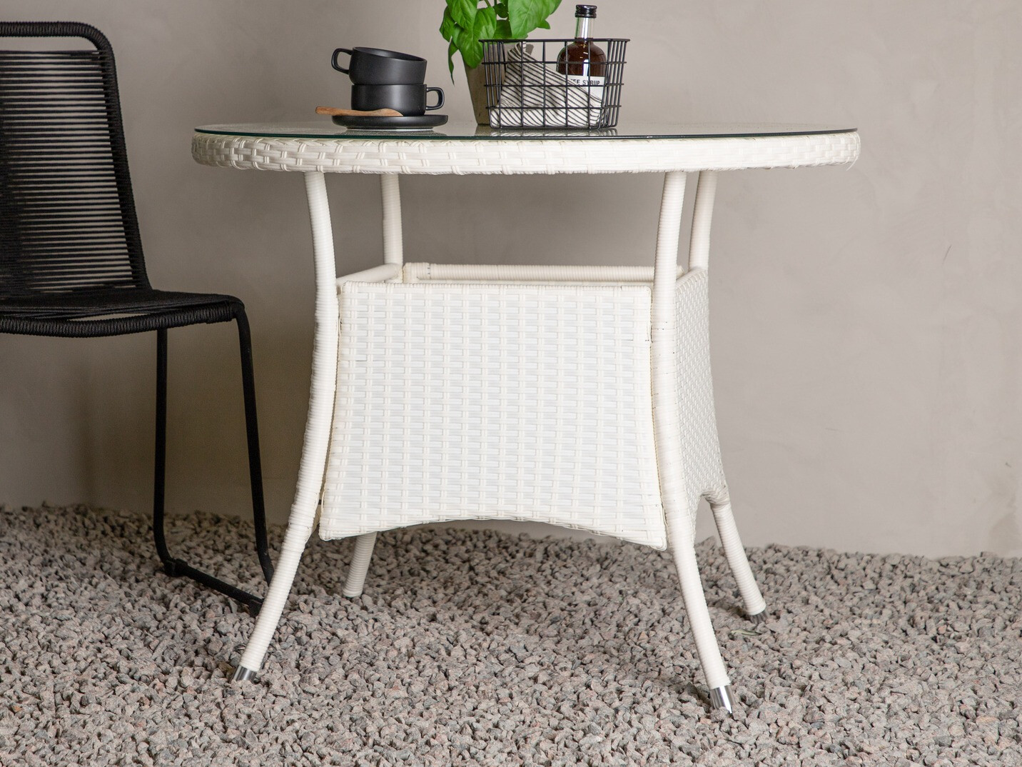 Dārza galds Dallas 666 (Balts)