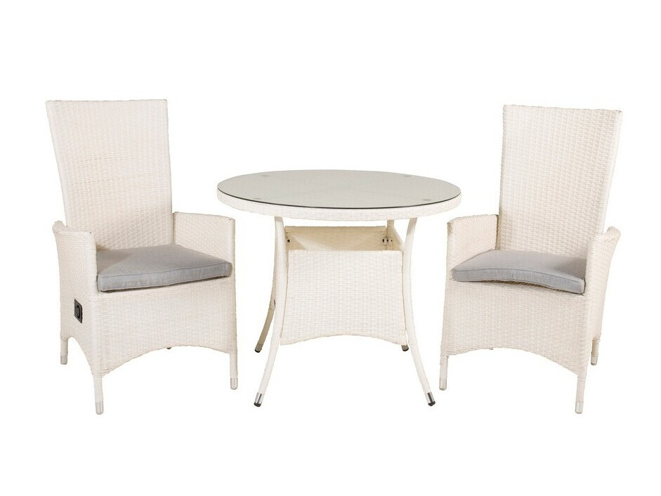 Dārza galds Dallas 666 (Balts)