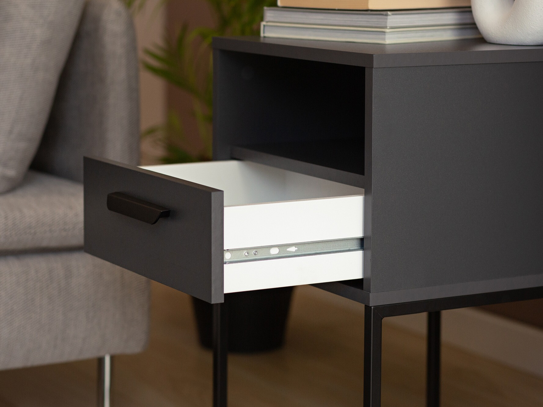 Прикроватная тумбочка Bristol 193 (Антрацит)
