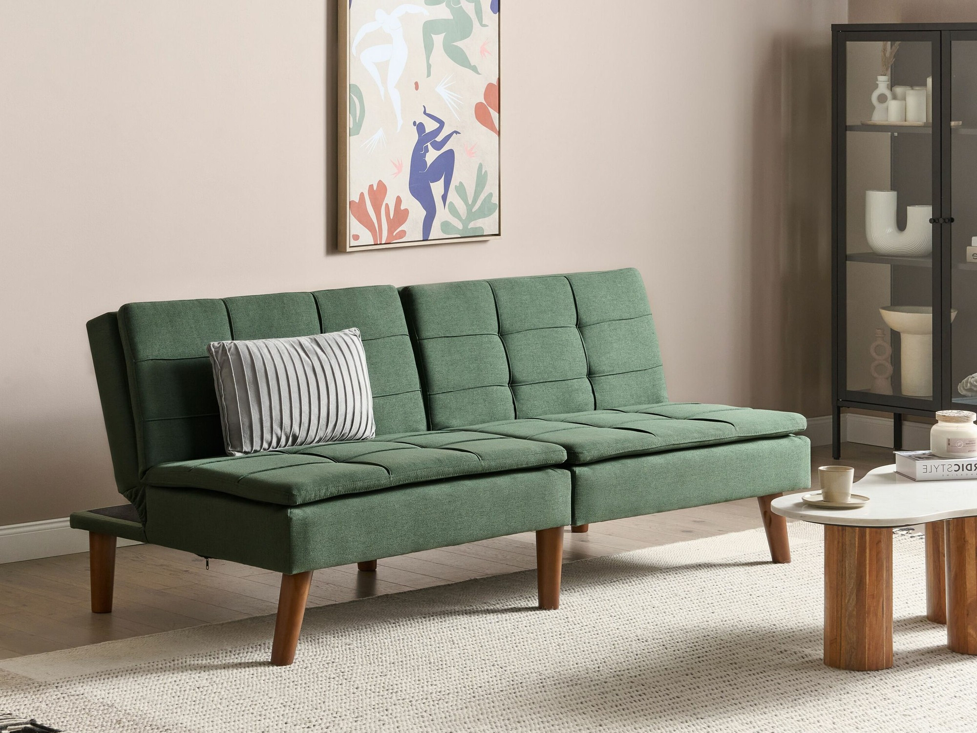 Dīvāns gulta Berwyn 654 (Zaļš)