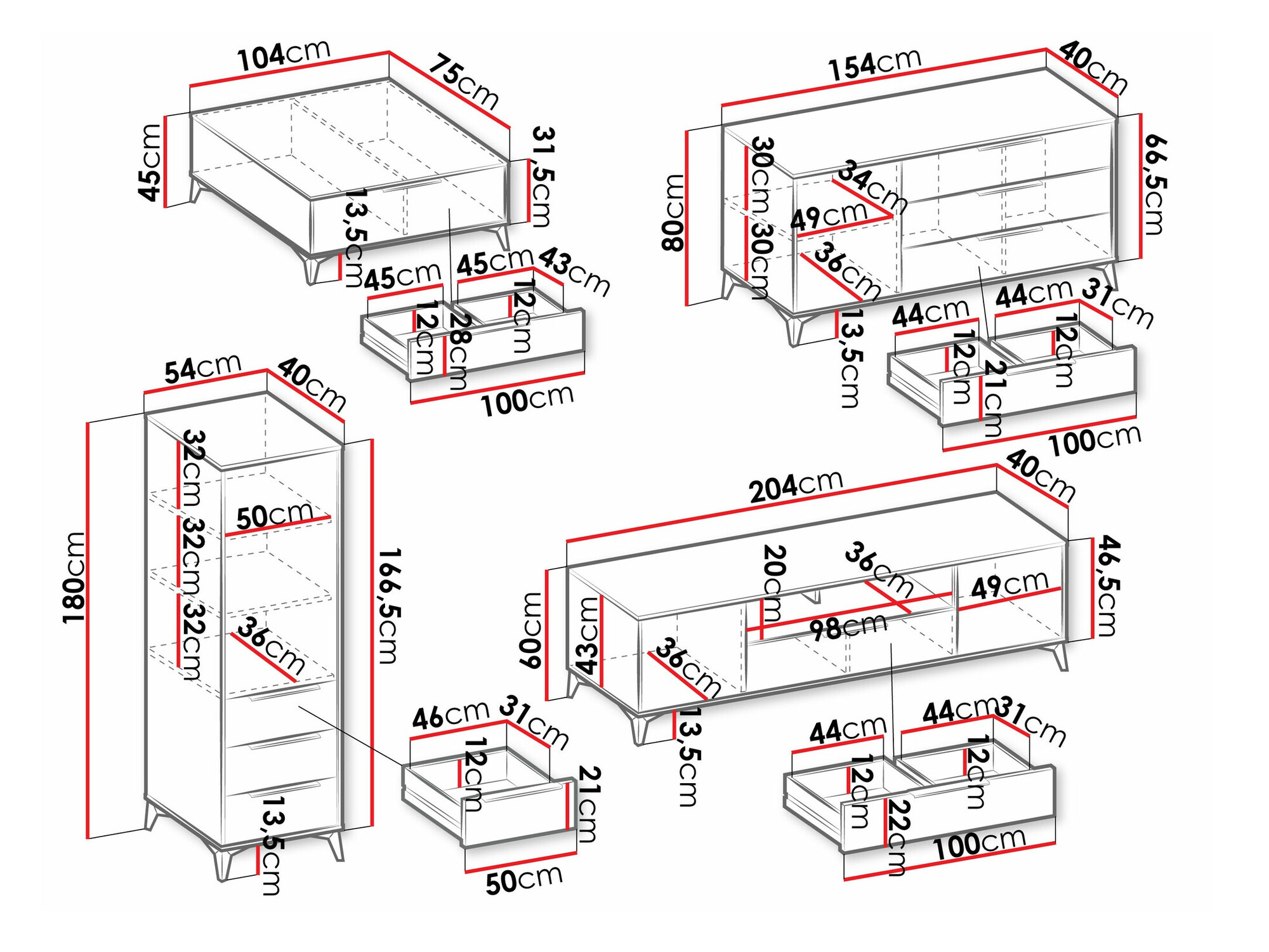 Viesistabas komplekts Comfivo Citrus