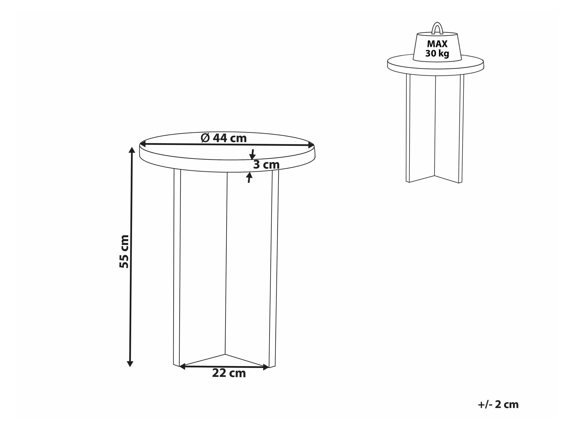 Кофейный столик Berwyn 2128 (Серый)