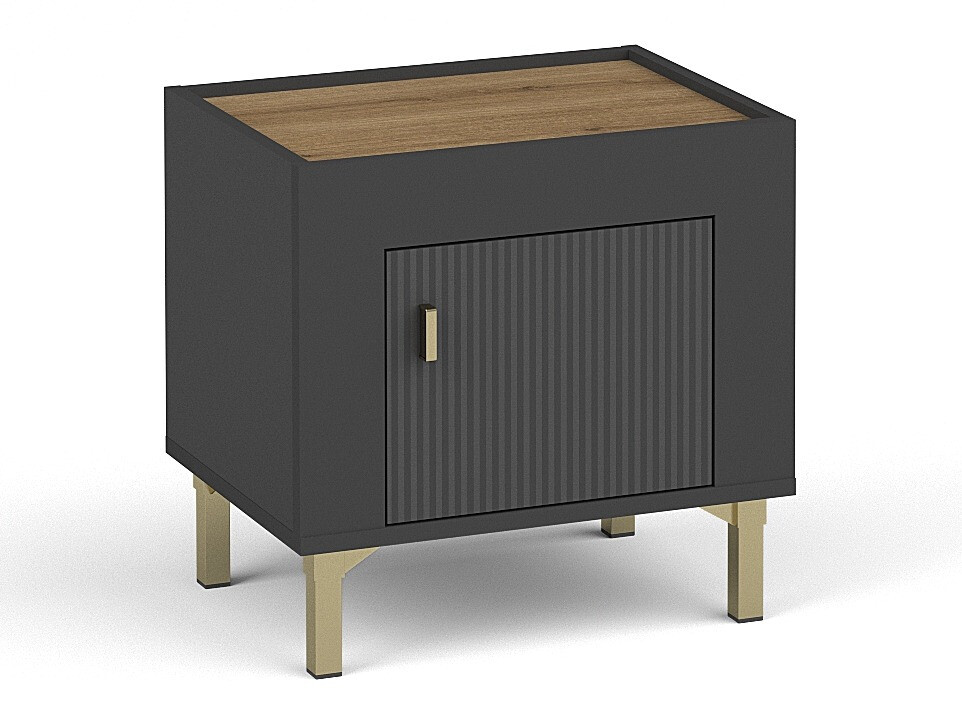 Прикроватная тумбочка Mormavu 109 (Матовый черный)