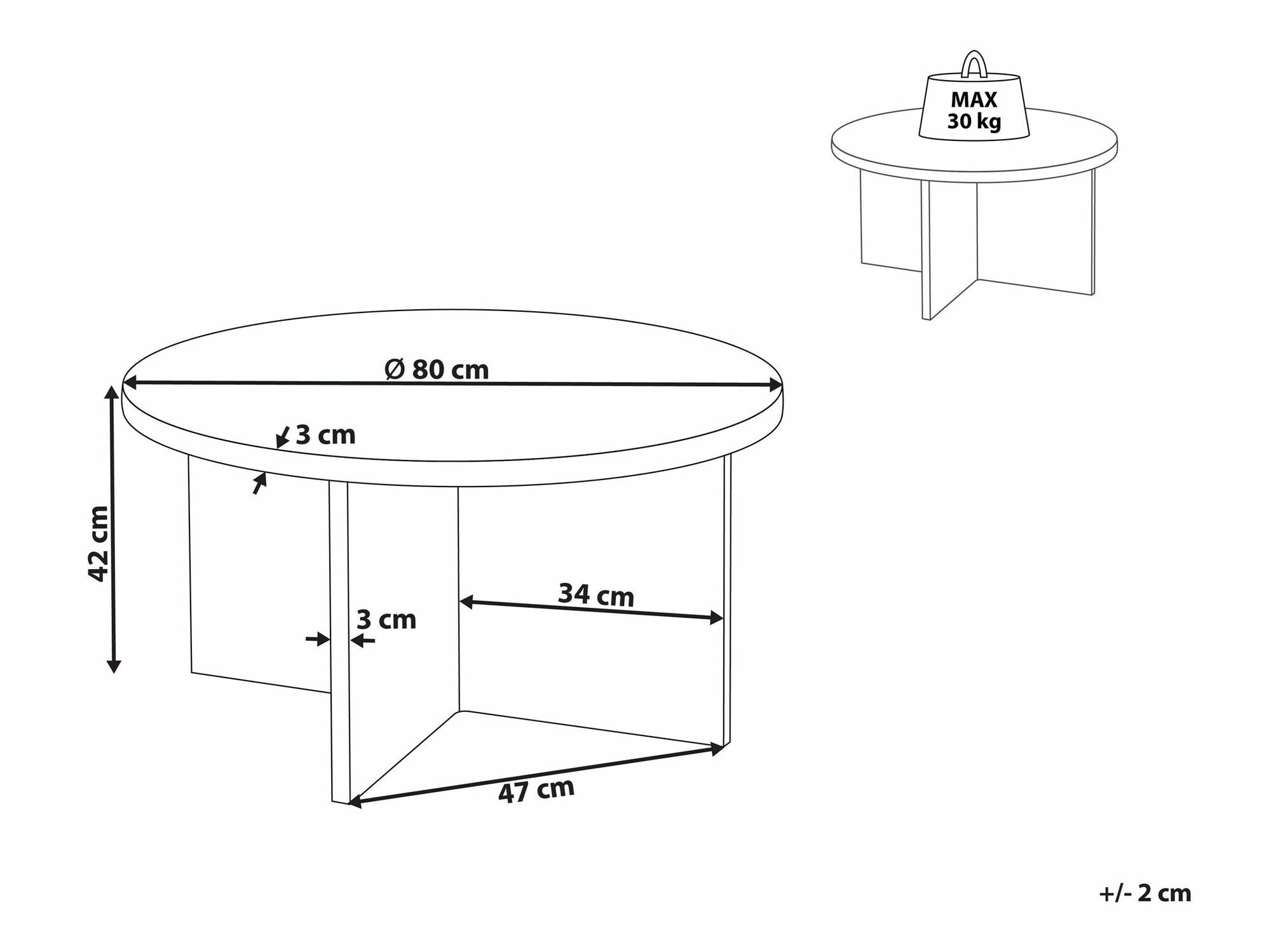 Журнальный столик Berwyn 2129 (Светлое дерево)