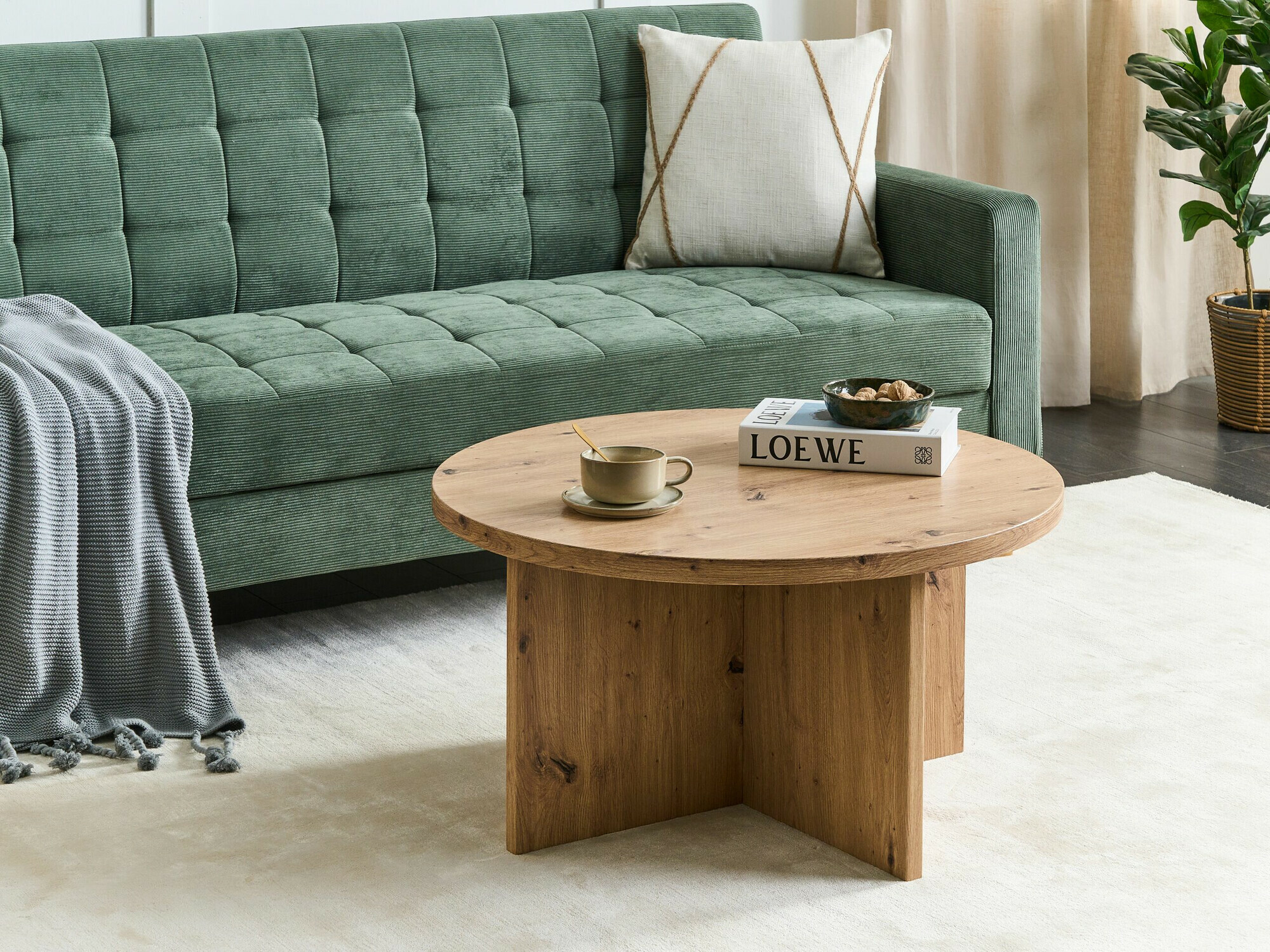 Žurnālu galdiņš Berwyn 2129 (Gaišs koks)