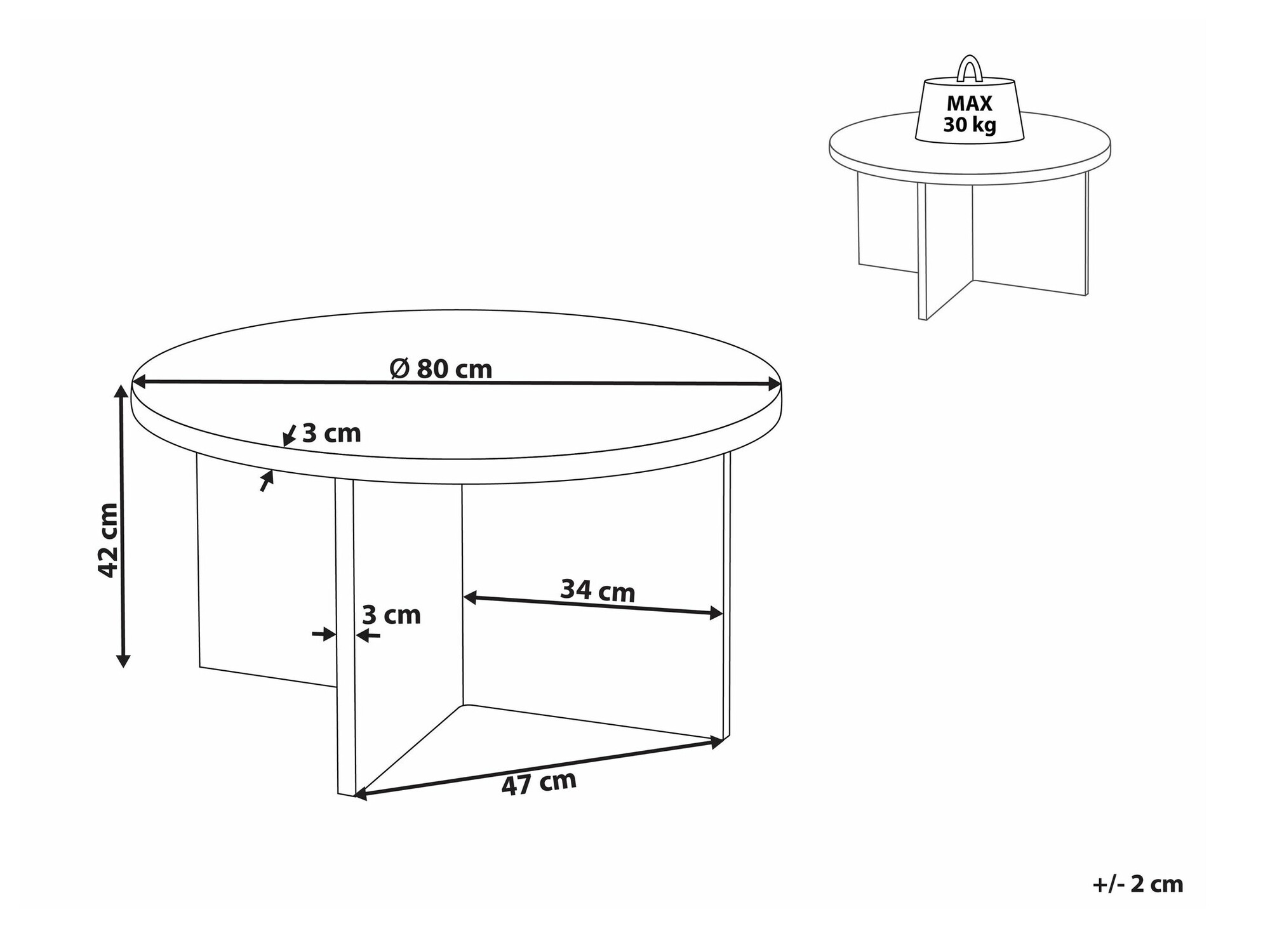 Žurnālu galdiņš Berwyn 2129 (Pelēks)