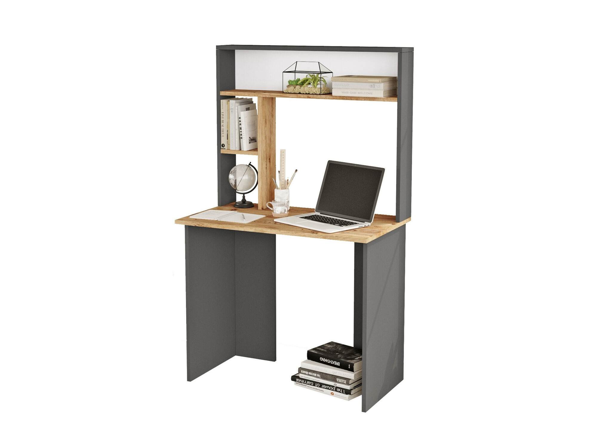 Письменный cтол Asheboro 117 (Антрацит + Сосна)