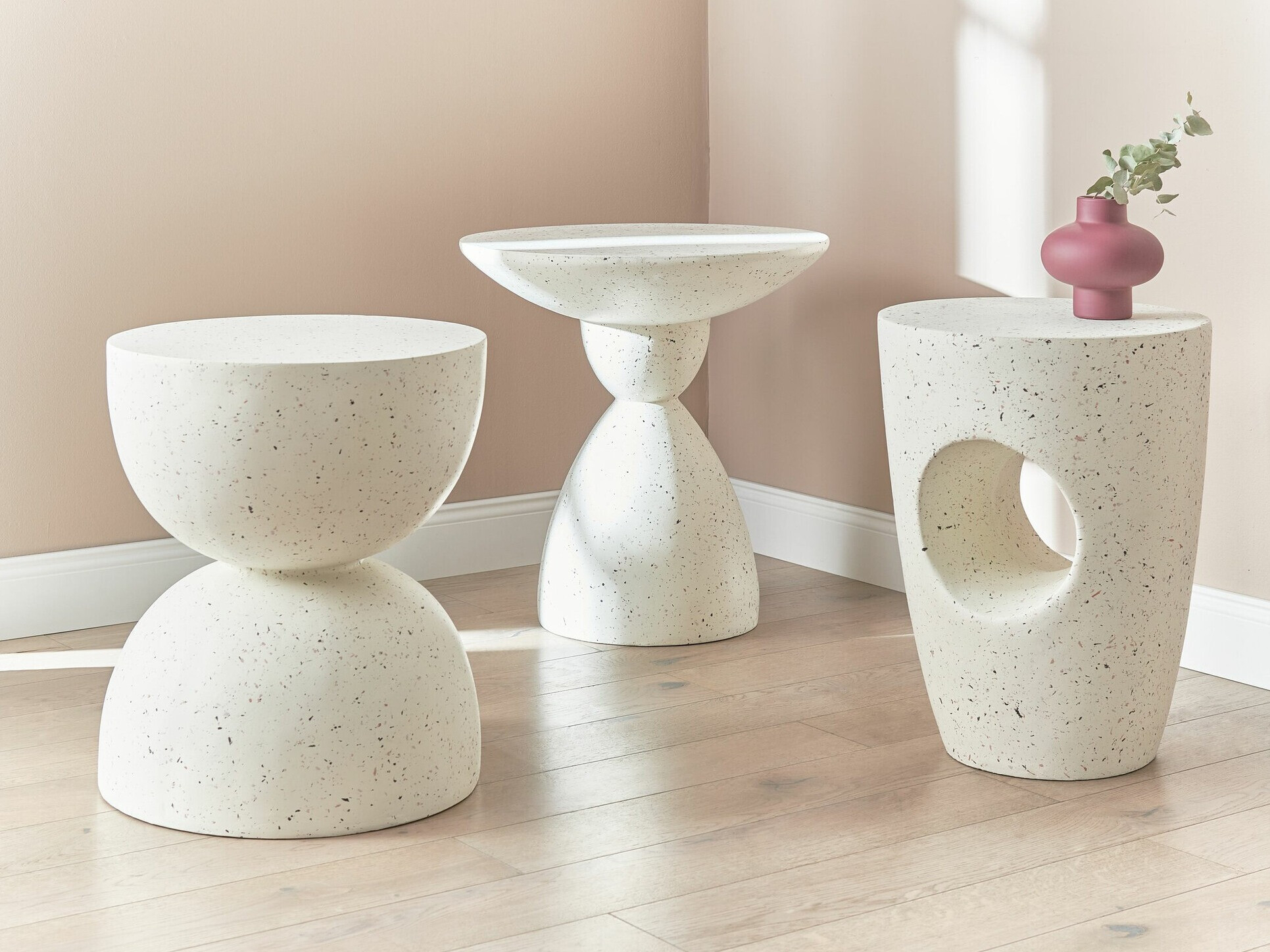 Kafijas galdiņš Berwyn 2143 (Krēms + Terazzo)