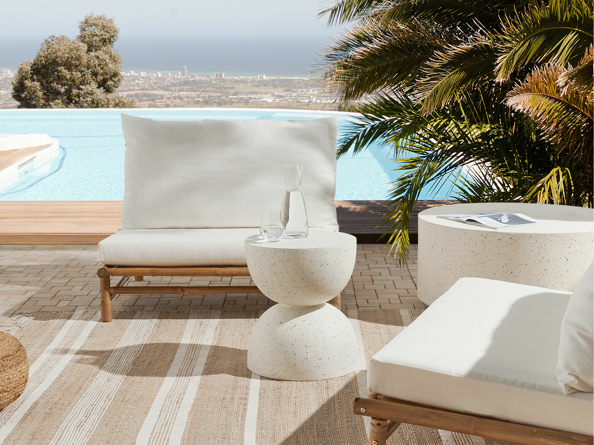 Кофейный столик Berwyn 2143 (Крем + Terazzo)