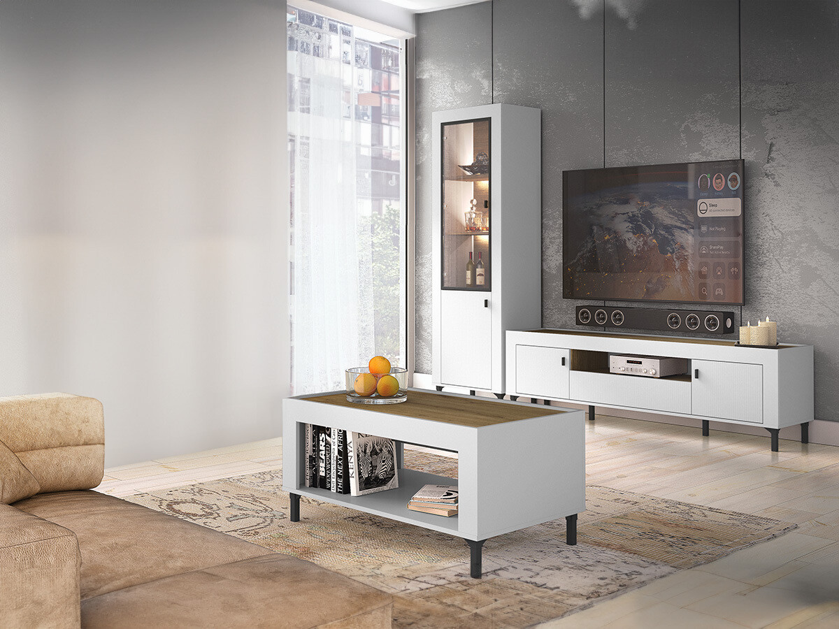 Viesistabas komplekts Mormavu 114 (Matēts balts)