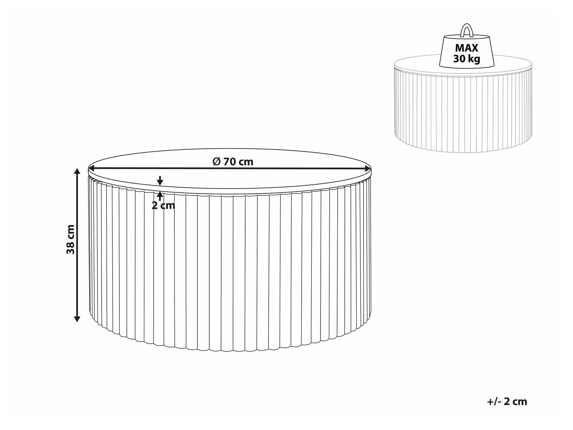 Журнальный столик Berwyn 2140 (Чёрный)